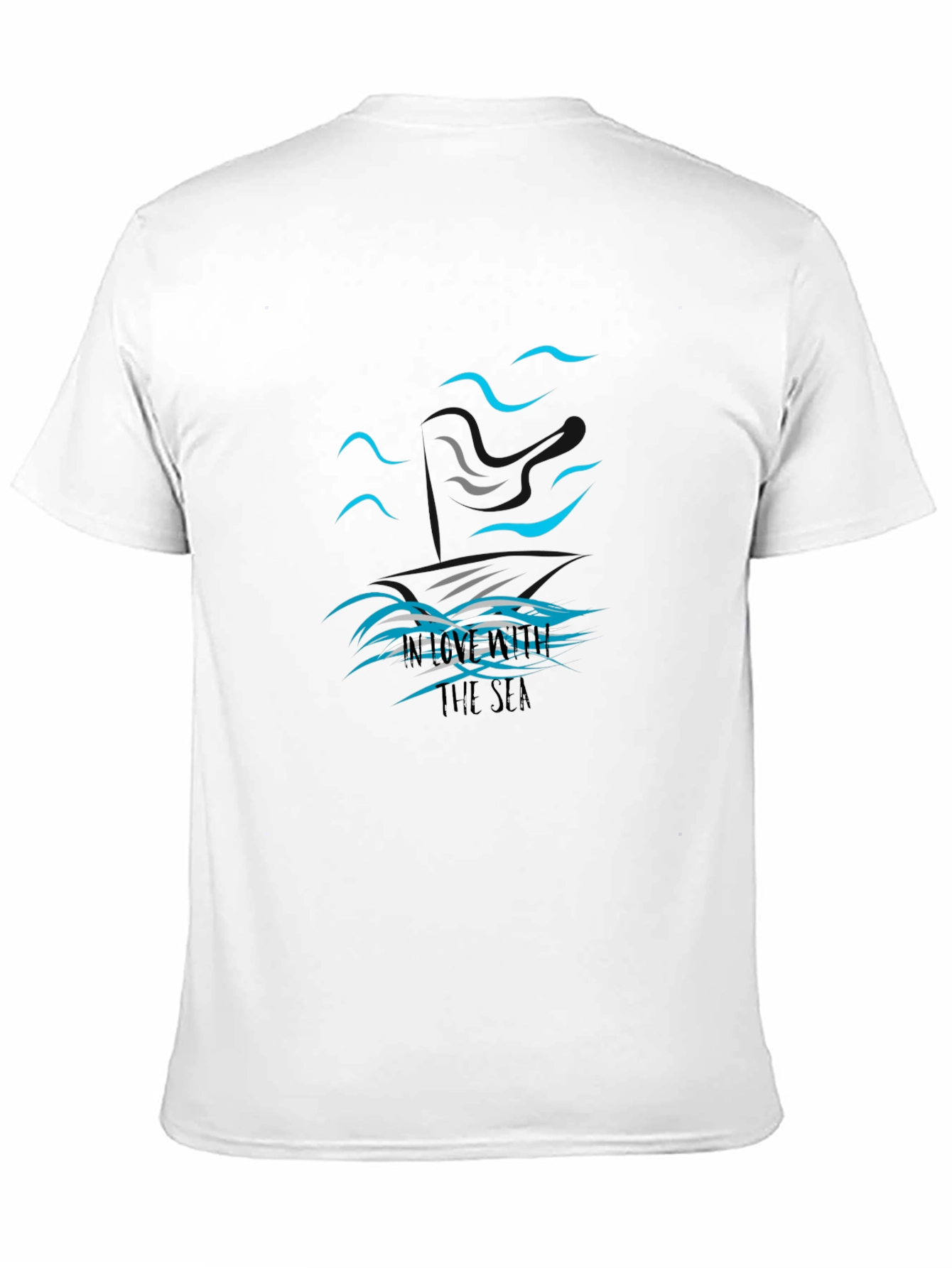 In Love With The Sea Black T-Shirt