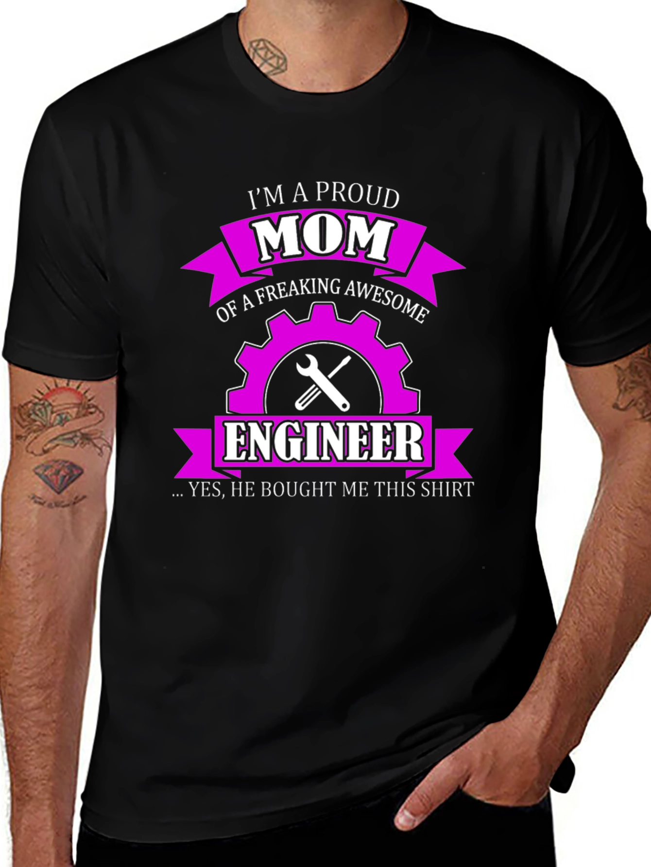 Proud Engineer Mom T-Shirt