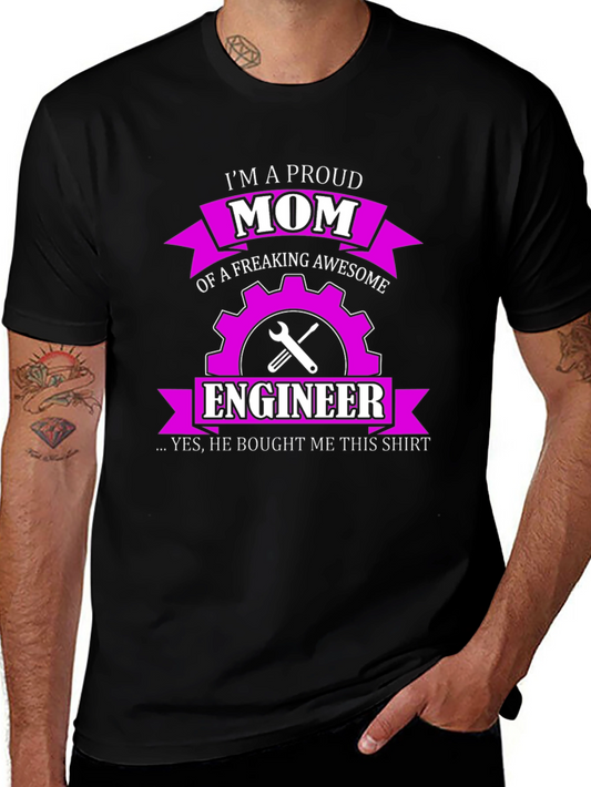 Proud Engineer Mom T-Shirt
