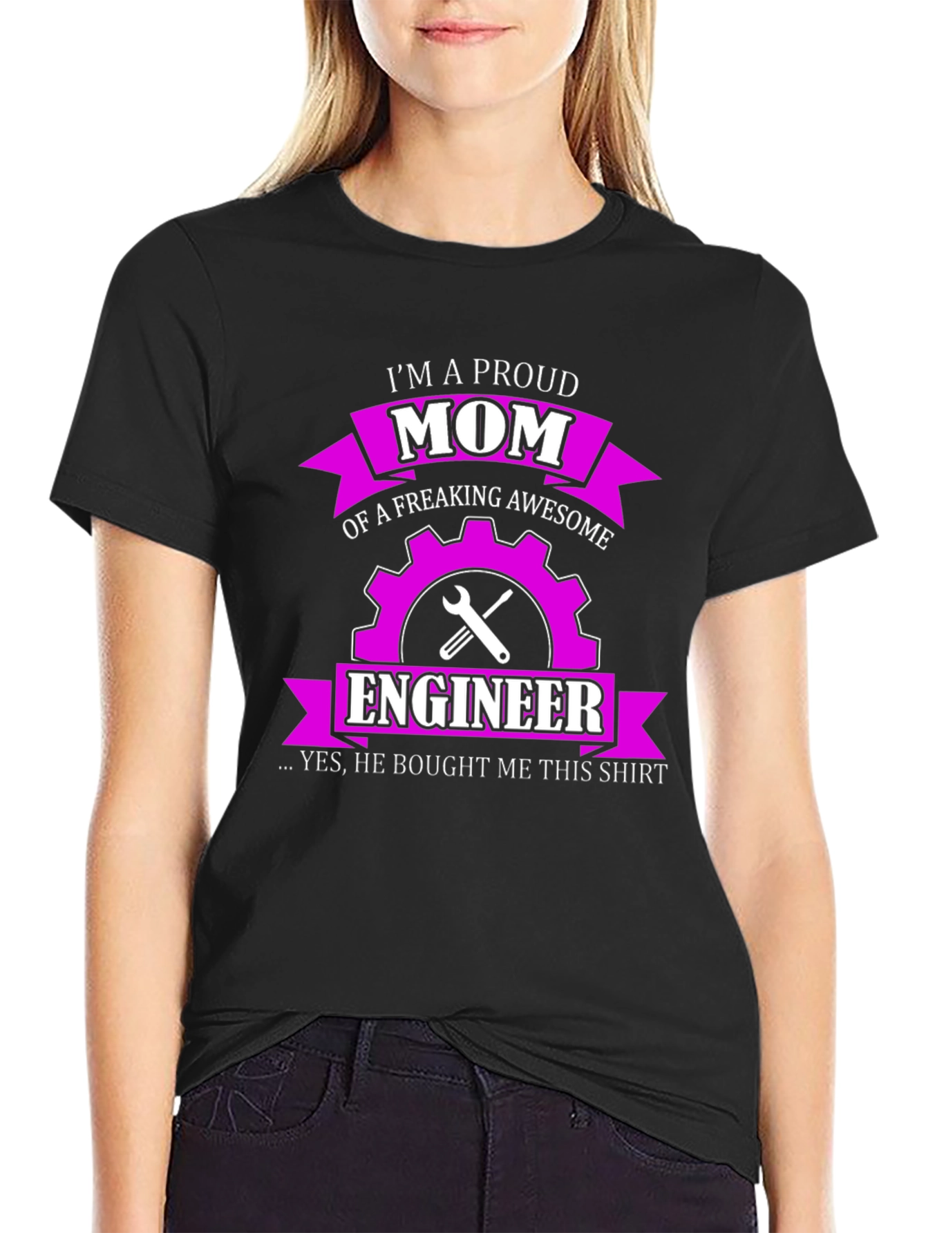 Proud Engineer Mom T-Shirt