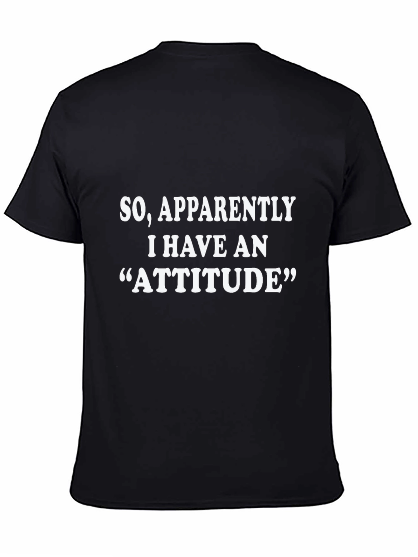 Attitude Statement Black Graphic T-Shirt