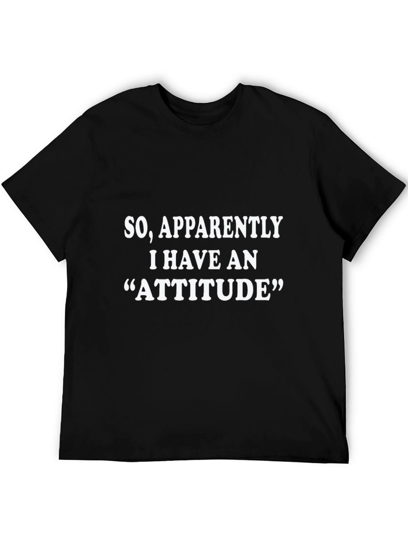 Attitude Statement Black Graphic T-Shirt