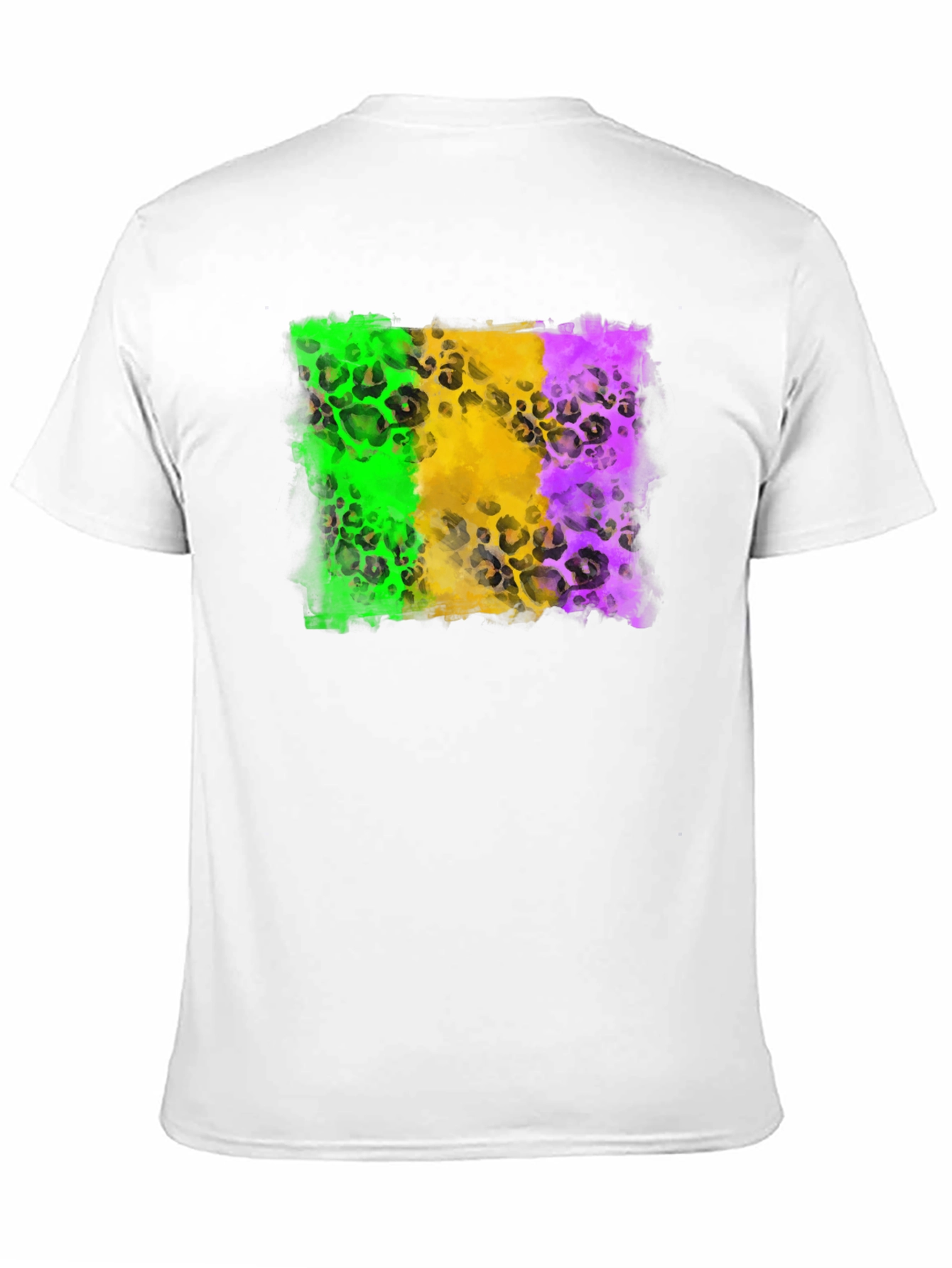 Mardi Gras Leopard Print T-Shirt