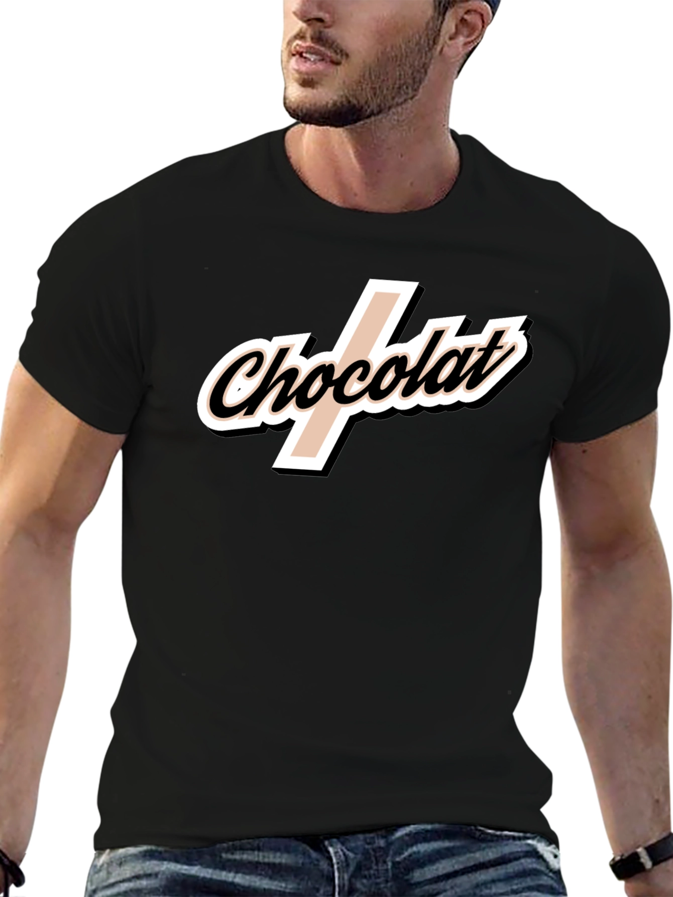Chocolat T-Shirt - Stylish Black Tee