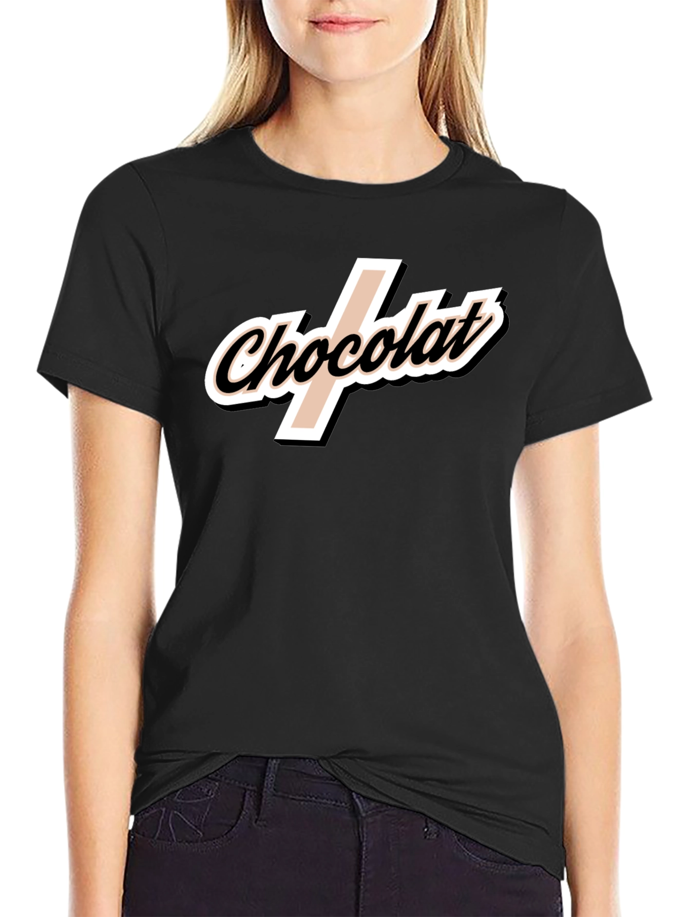 Chocolat T-Shirt - Stylish Black Tee
