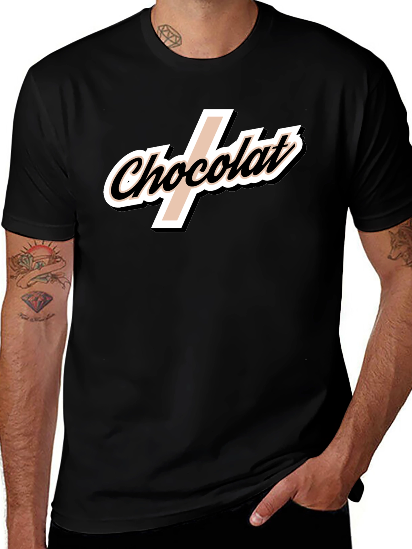 Chocolat T-Shirt - Stylish Black Tee