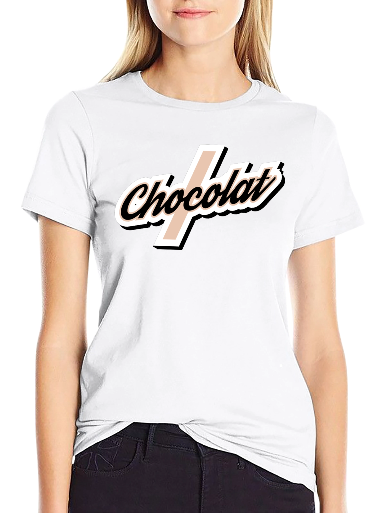 Chocolat T-Shirt - Stylish Black Tee