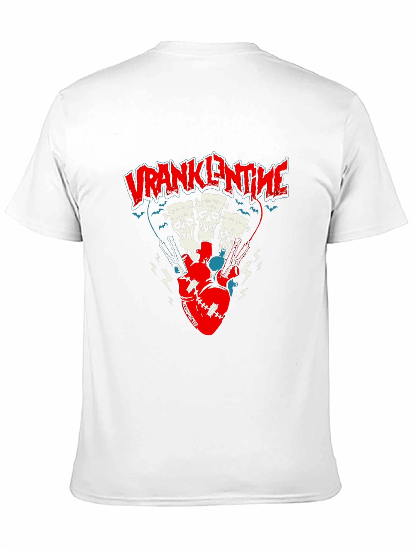 Frankenstein Heart Pistons Graphic Tee - Black