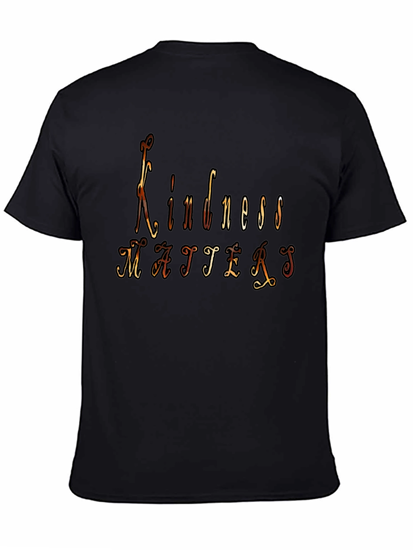 Kindness Matters Graphic Black T-Shirt