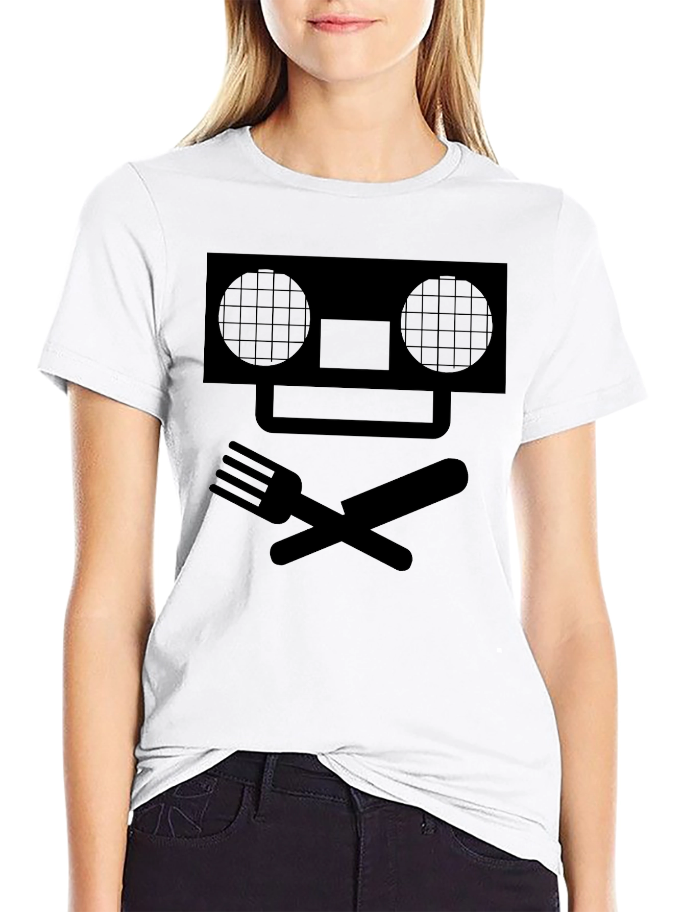 Skull and Crossbones Utensil T-Shirt