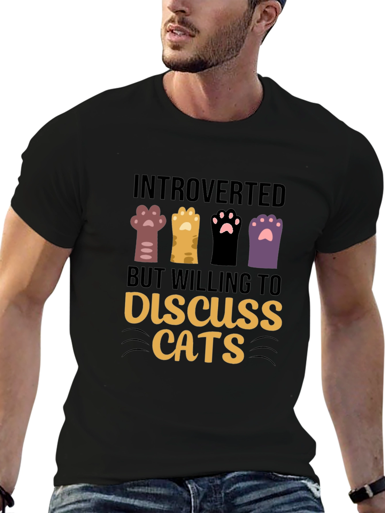 Introverted Cat Lover T-Shirt