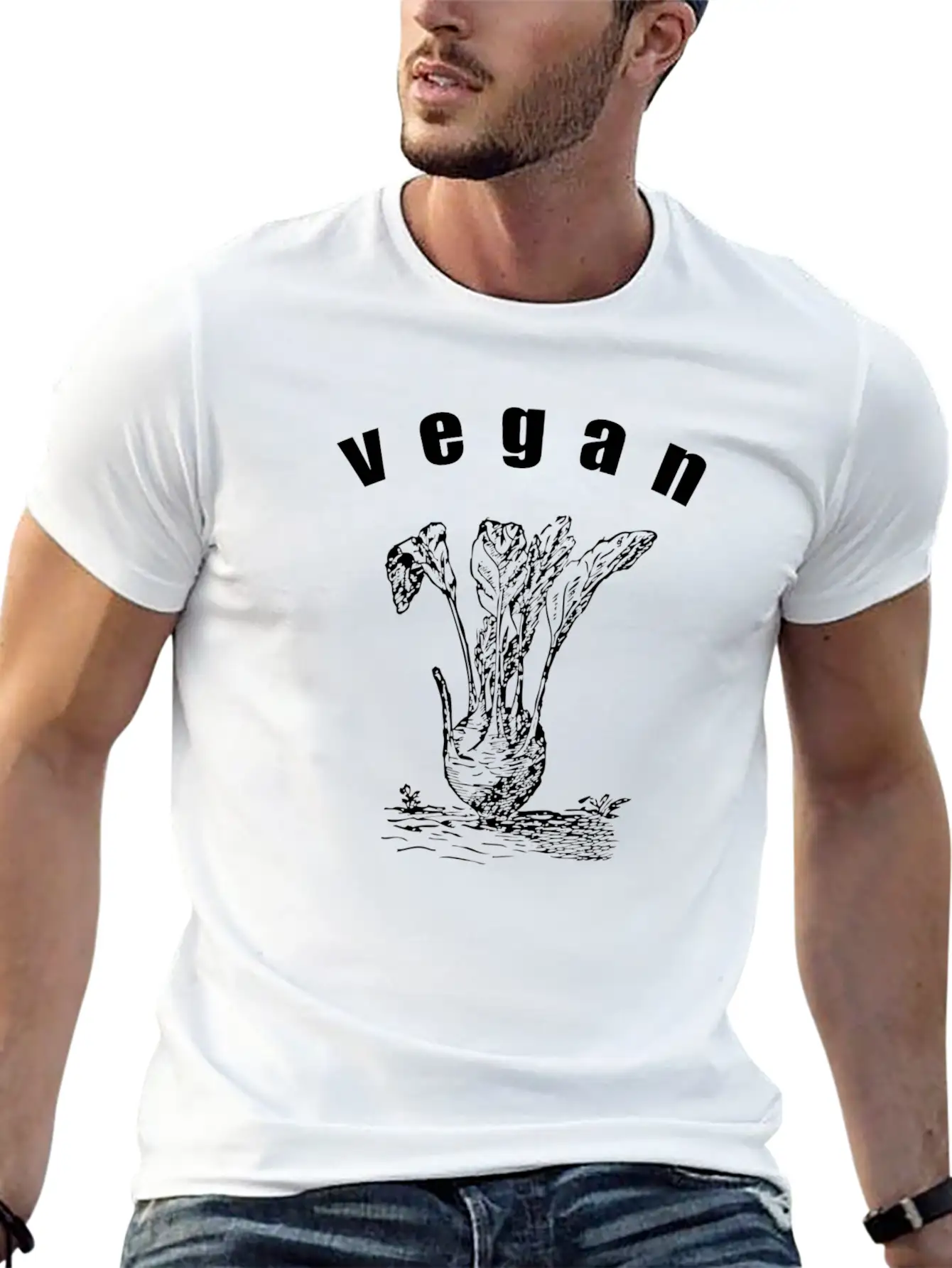 Vegan Cabbage Organic Vegetables Diet Eat Healthy Unisex Casual T-Shirt – Clean Design For Daily Comfort