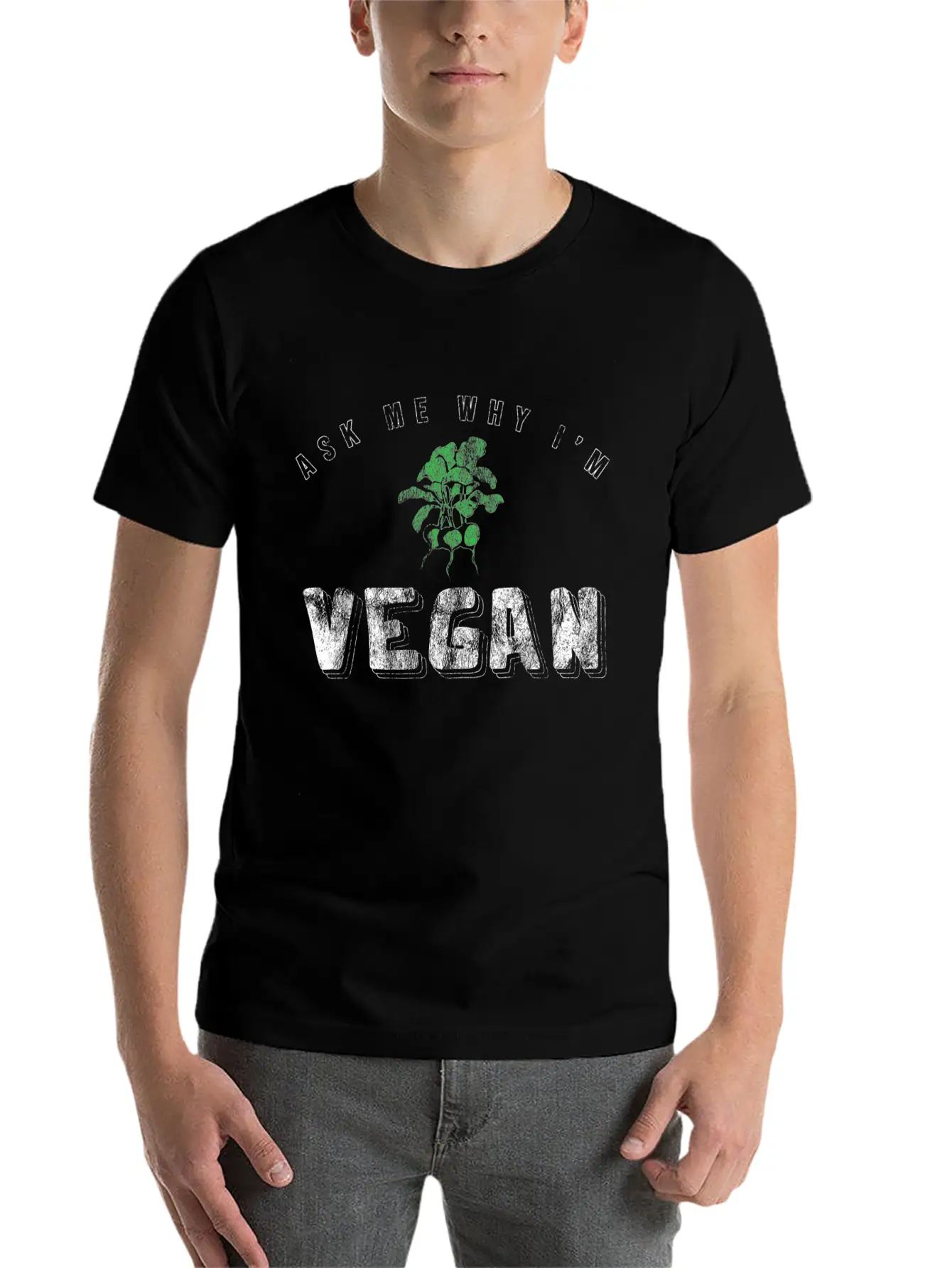 Vegan Vegetarian Gift Unisex Casual T-Shirt – Clean Design For Daily Comfort