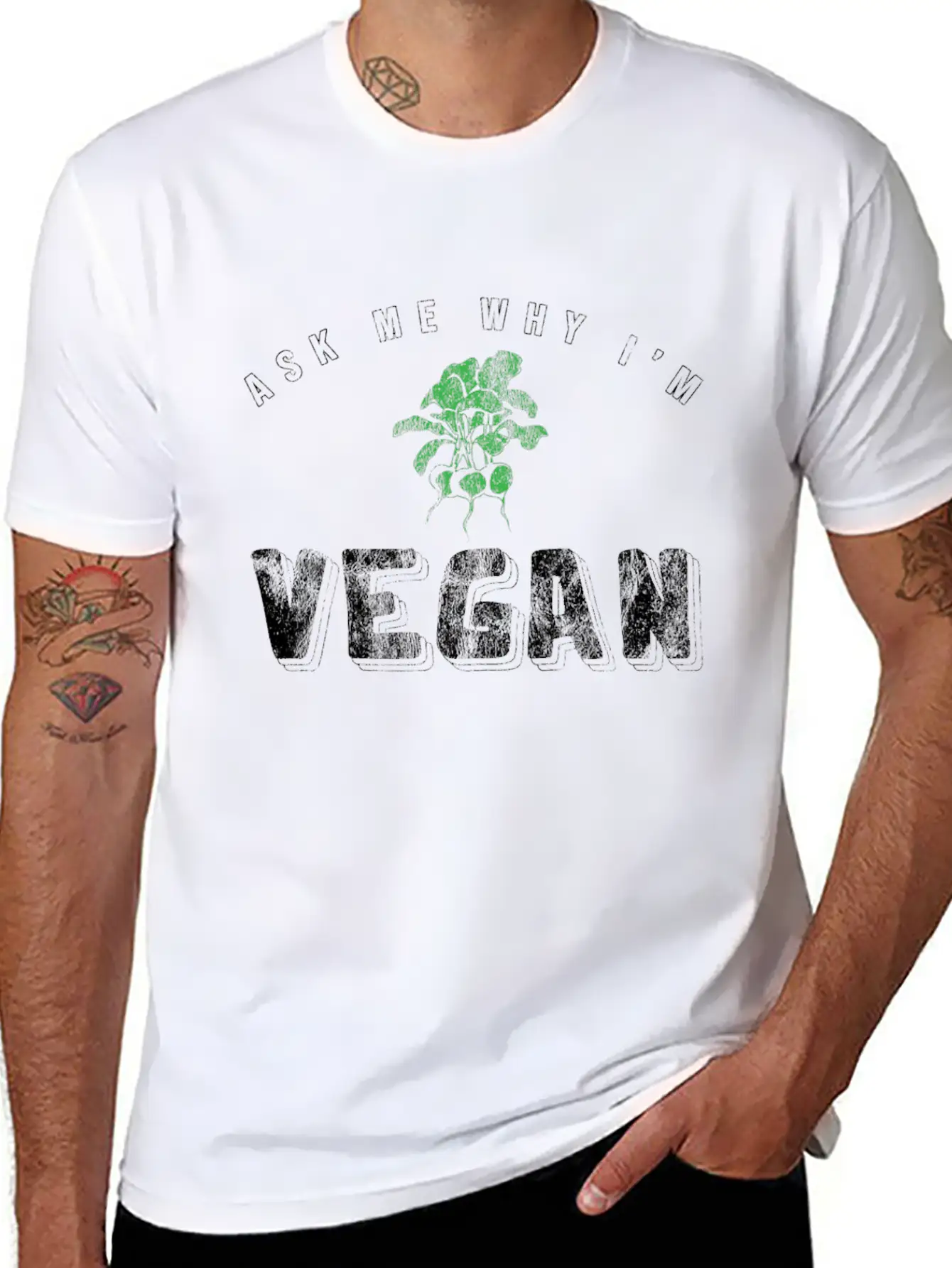 Vegan Vegetarian Gift Unisex Casual T-Shirt – Clean Design For Daily Comfort