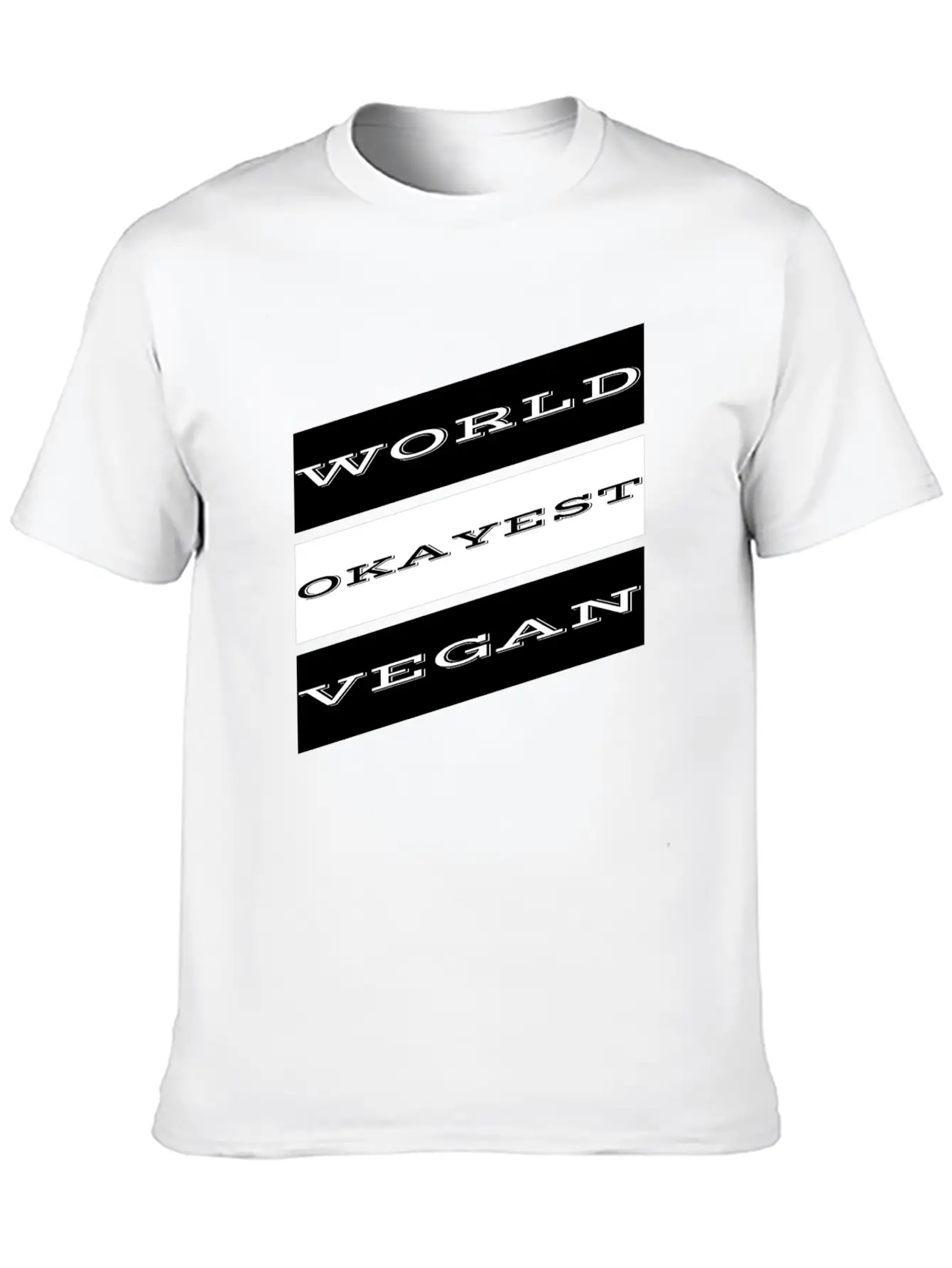 Vegan - World Okayest Vegan Unisex Casual T-Shirt – Clean Design For Daily Comfort