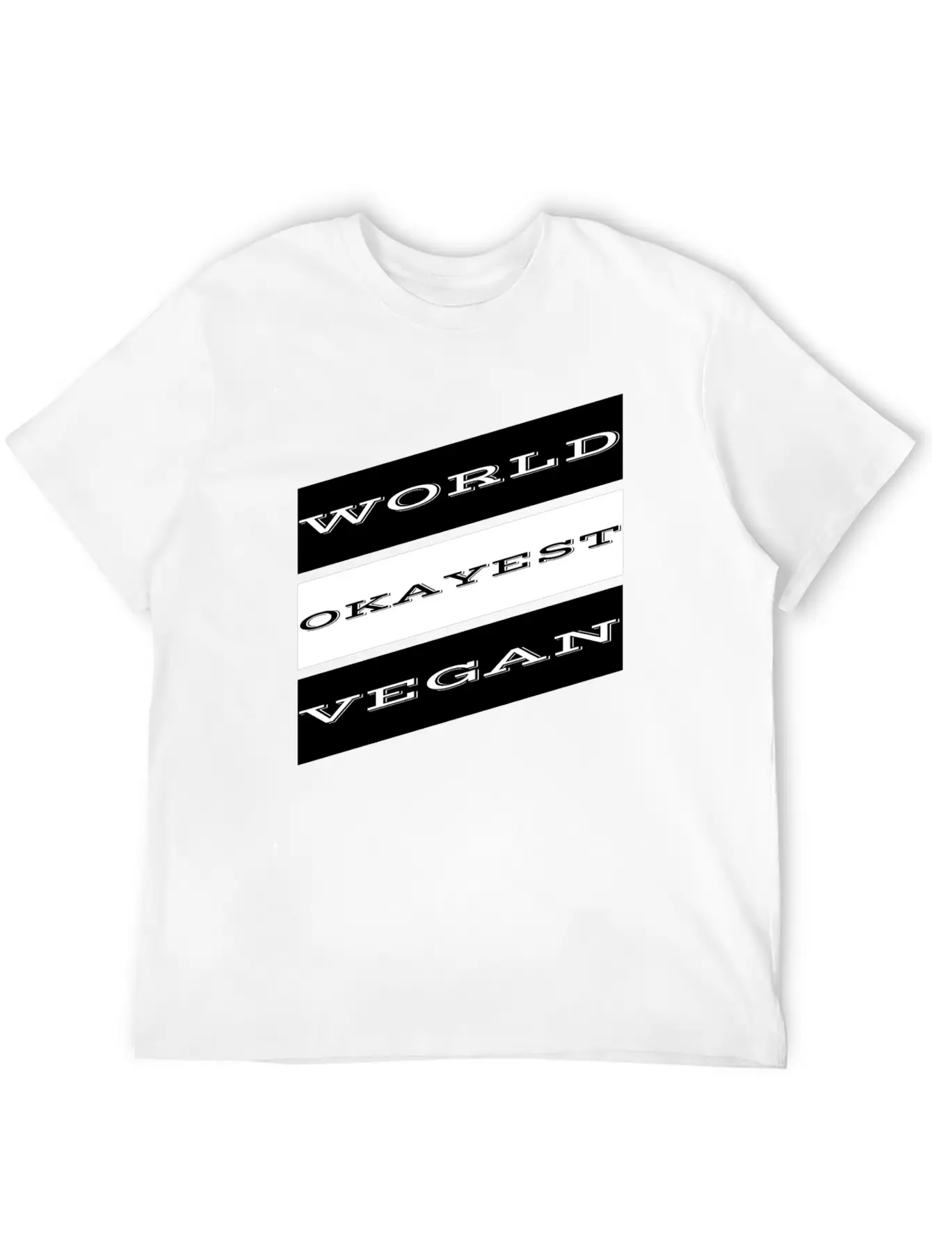 Vegan - World Okayest Vegan Unisex Casual T-Shirt – Clean Design For Daily Comfort