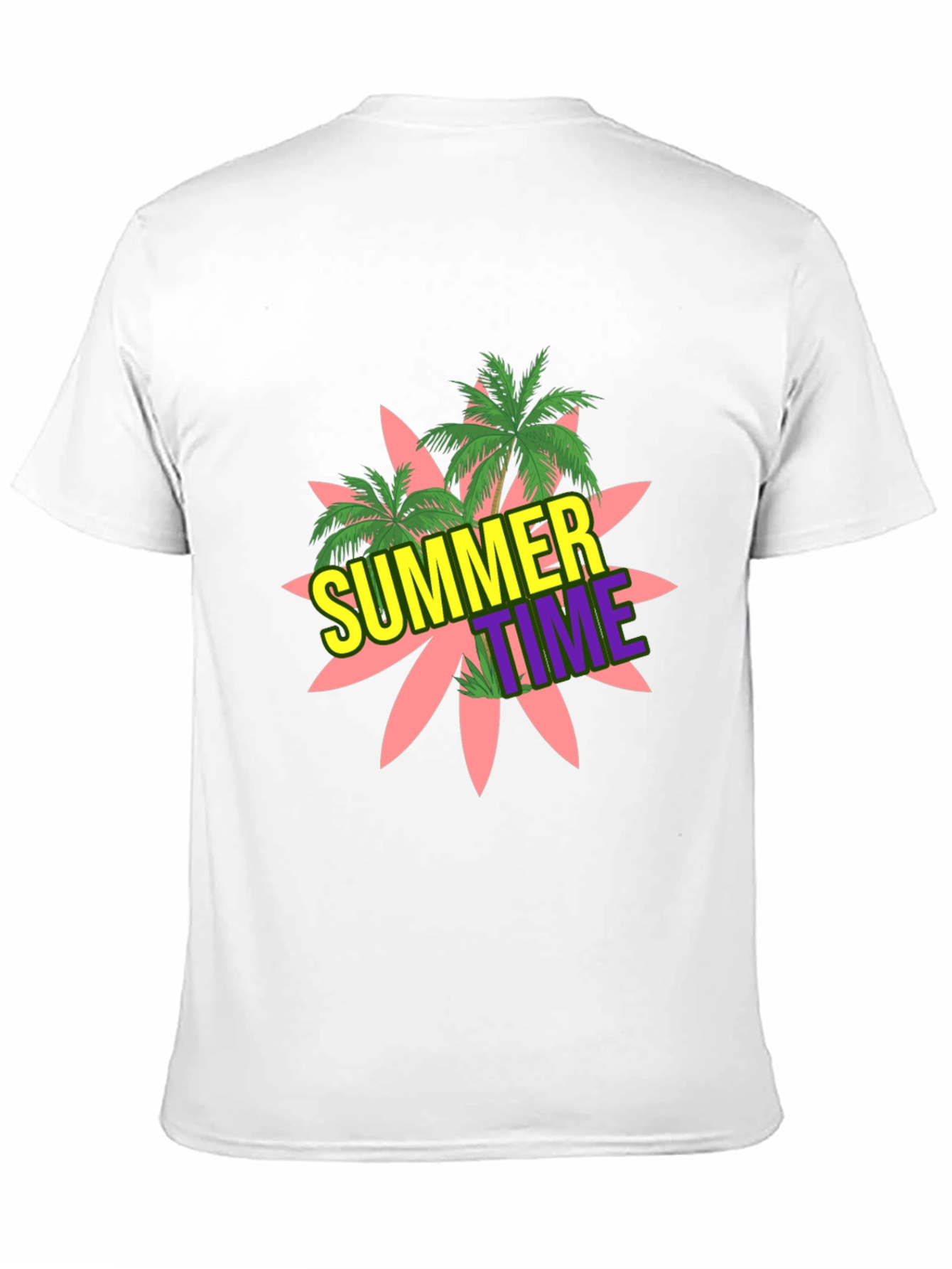 Summer Time Graphic Black T-Shirt