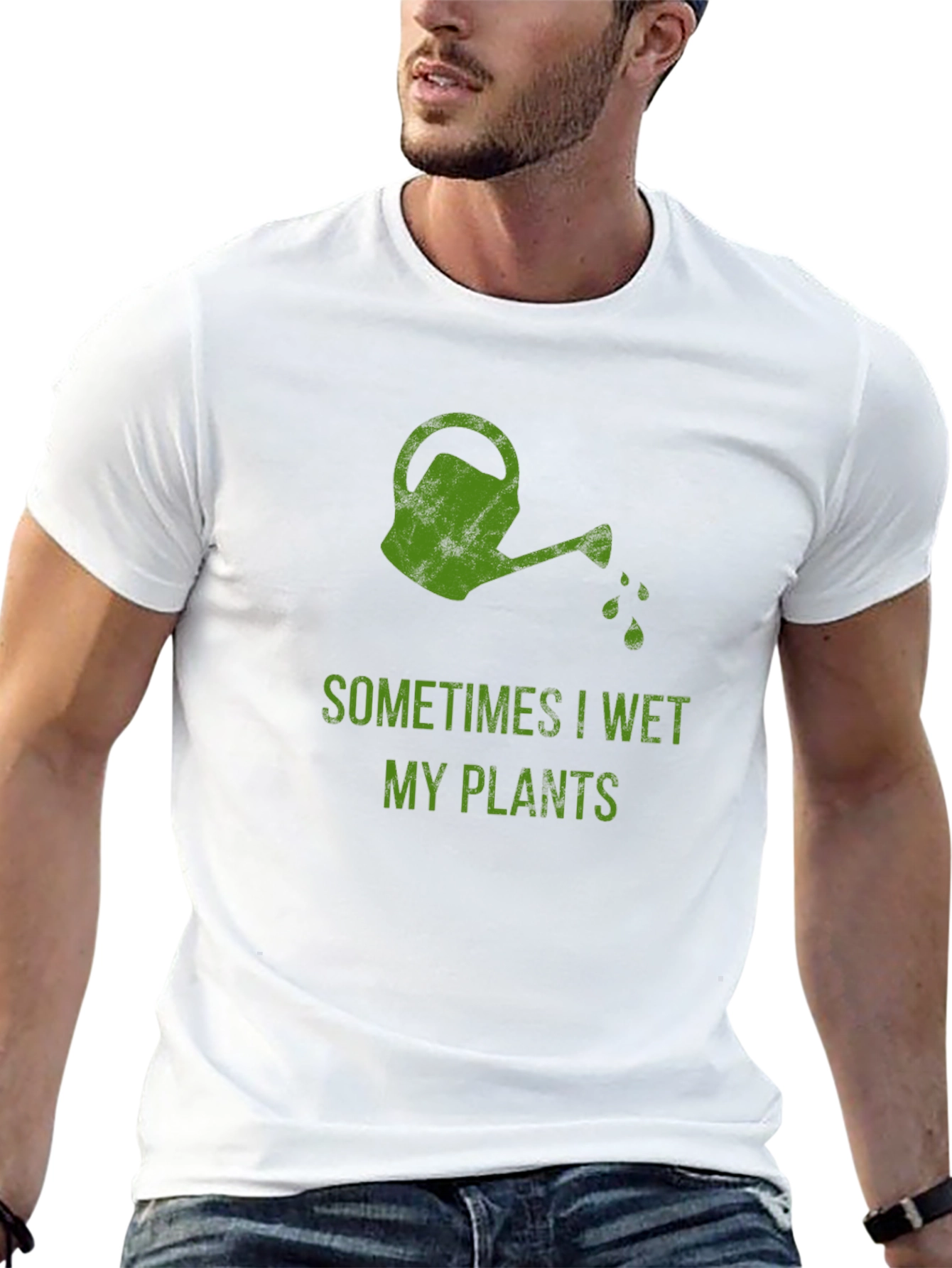 Funny Gardening T-Shirt - Sometimes I Wet My Plants
