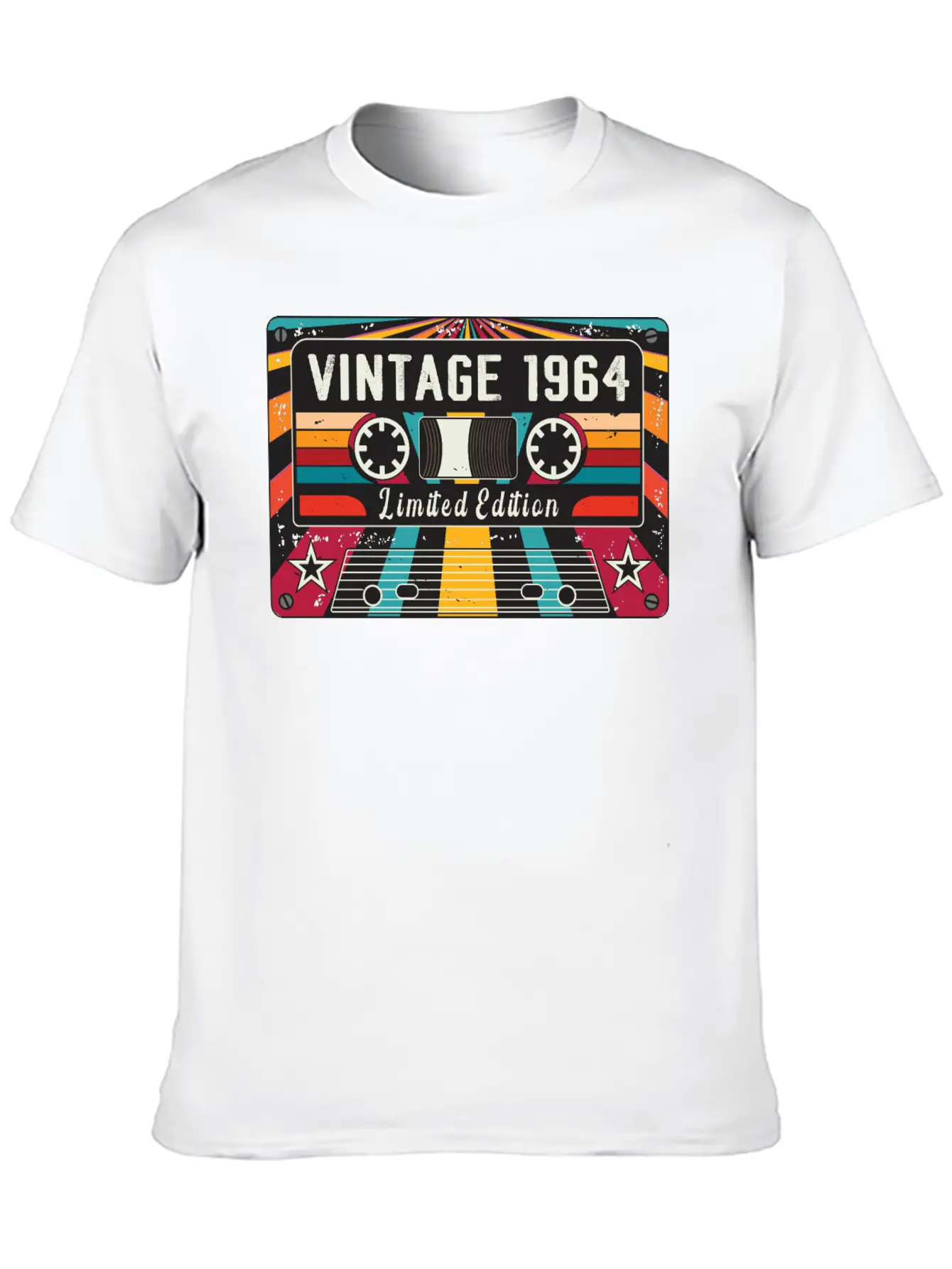 Vintage 1964 Cassette Tape Unisex Casual T-Shirt – Clean Design For Daily Comfort