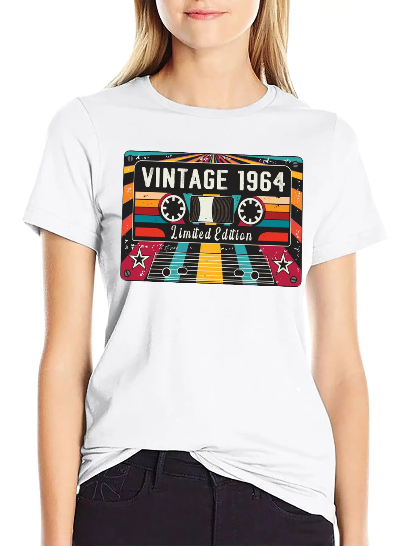 Vintage 1964 Cassette Tape Unisex Casual T-Shirt – Clean Design For Daily Comfort