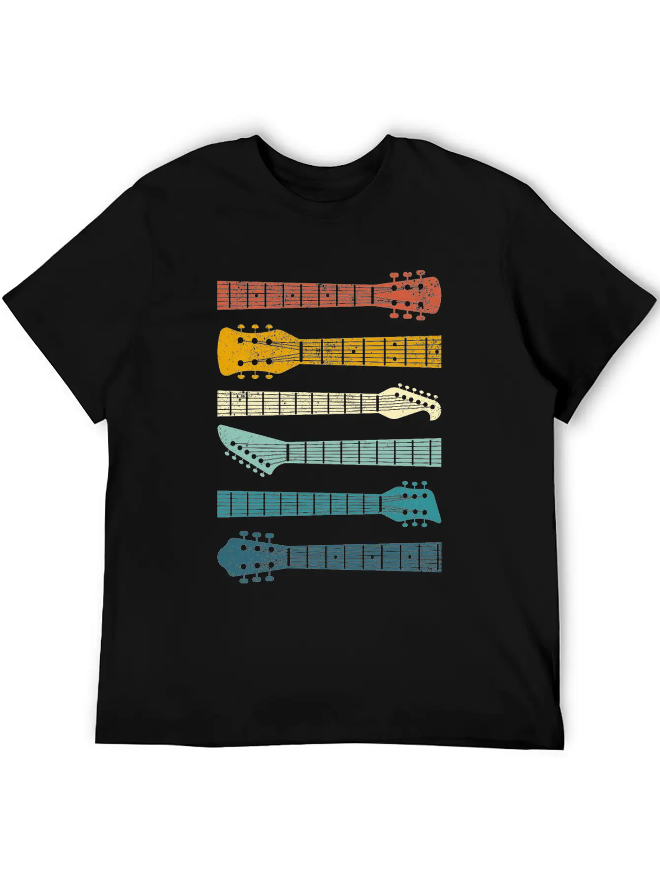 Vintage Guitars Guitarist Blues Rock Music Lover Unisex Casual T-Shirt – Clean Design For Daily Comfort