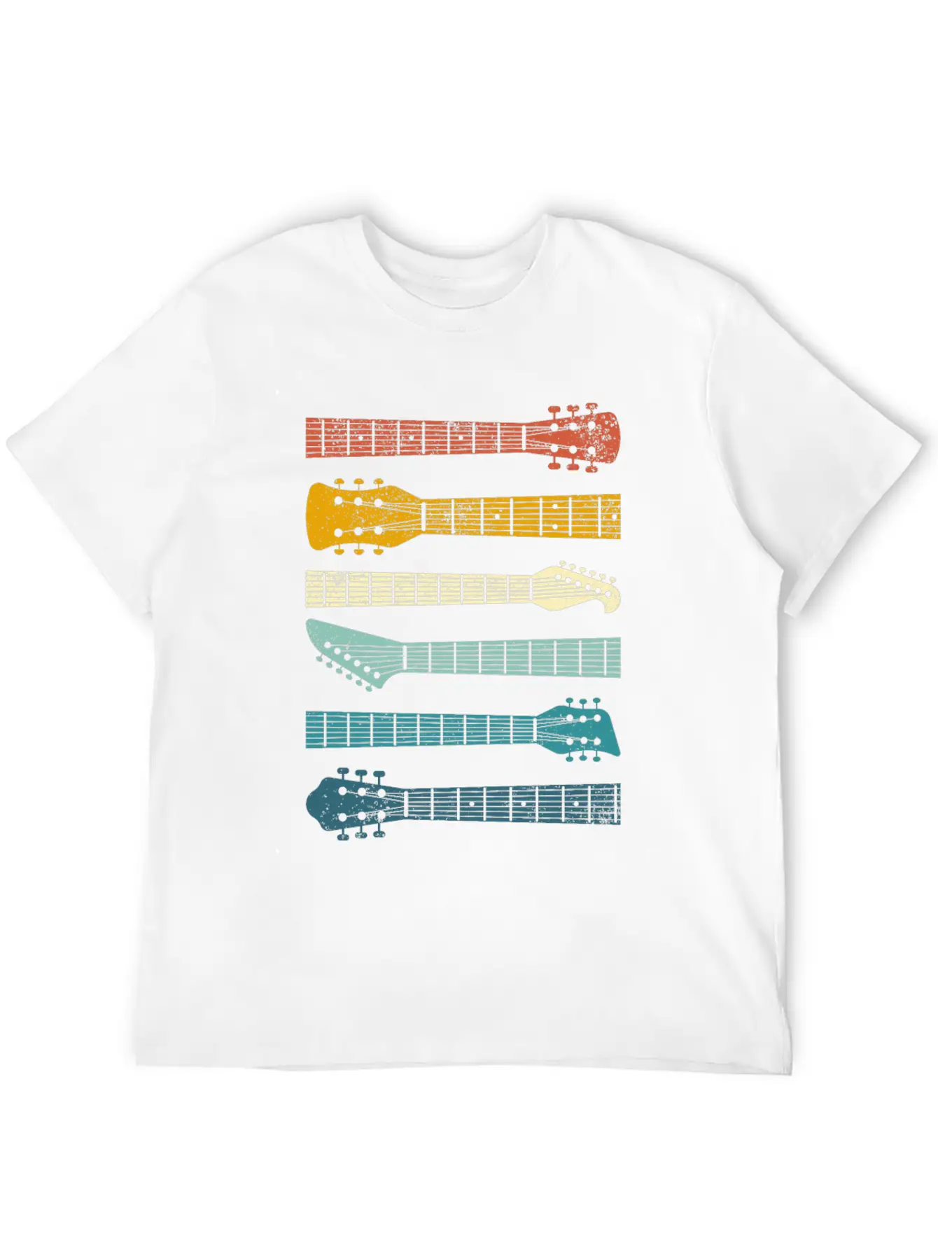 Vintage Guitars Guitarist Blues Rock Music Lover Unisex Casual T-Shirt – Clean Design For Daily Comfort