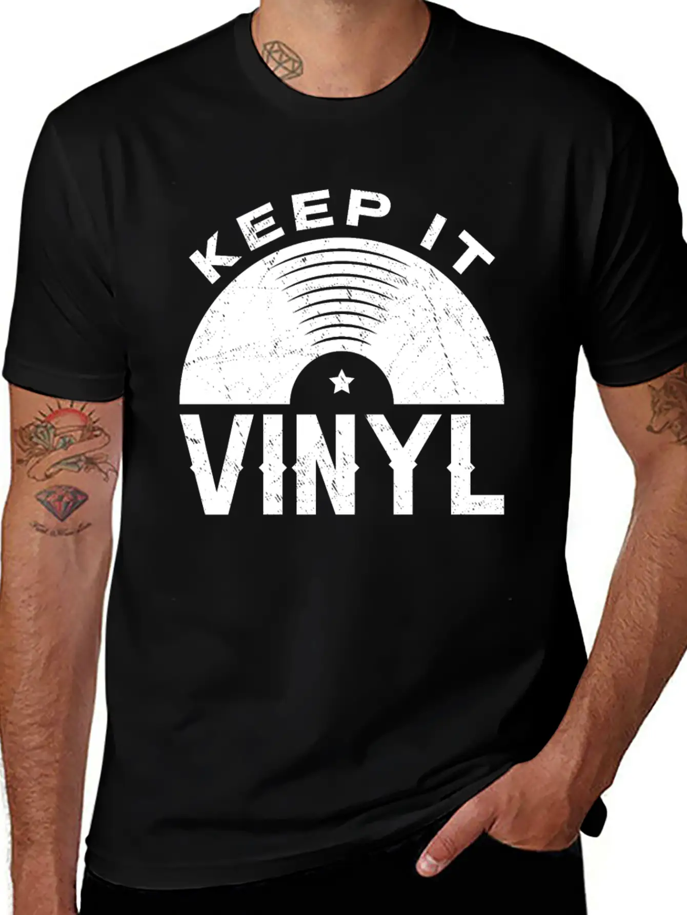 Vinyl Music DJ Record Men Unisex Casual T-Shirt – Clean Design For Daily Comfort