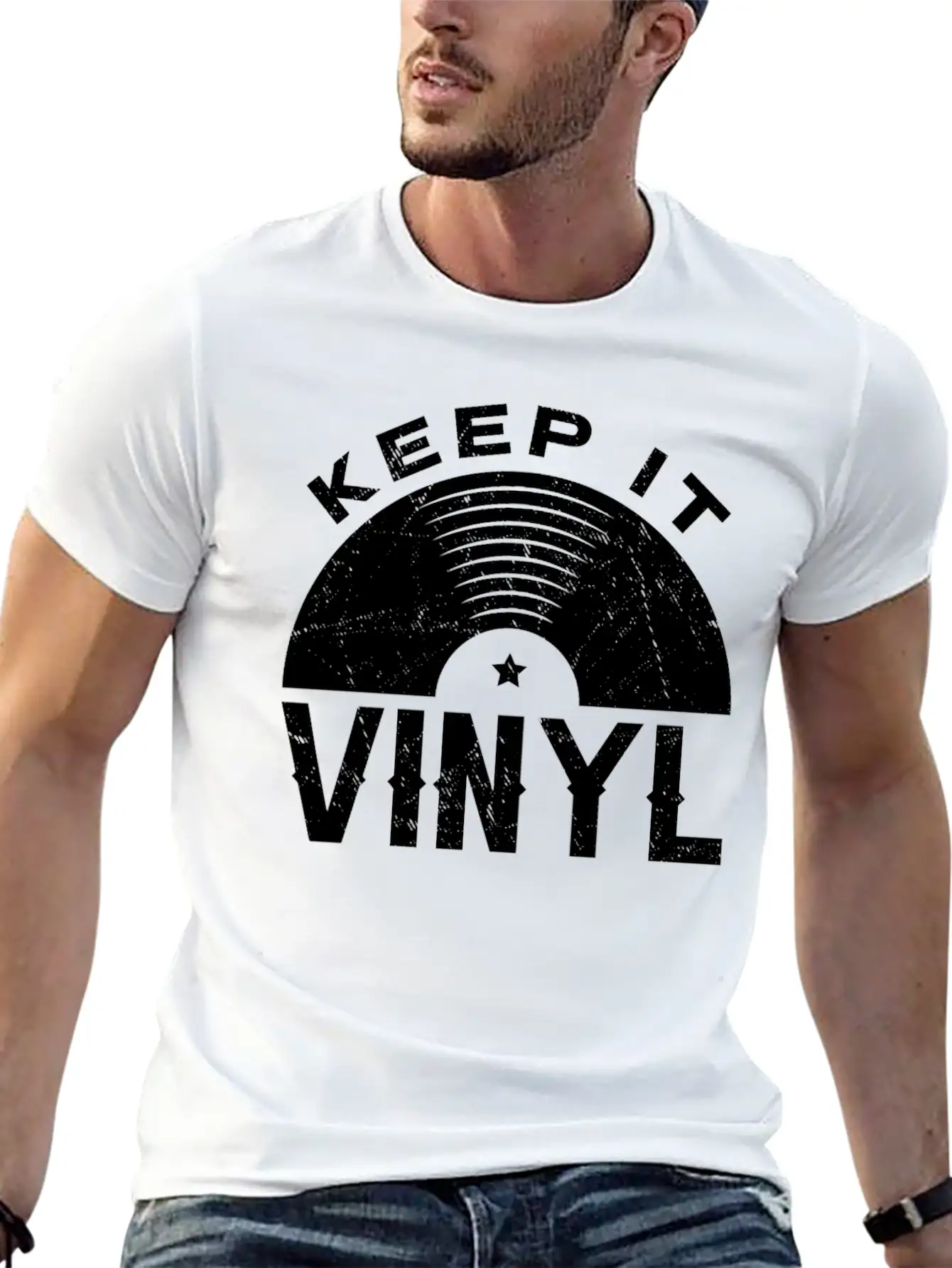 Vinyl Music DJ Record Men Unisex Casual T-Shirt – Clean Design For Daily Comfort