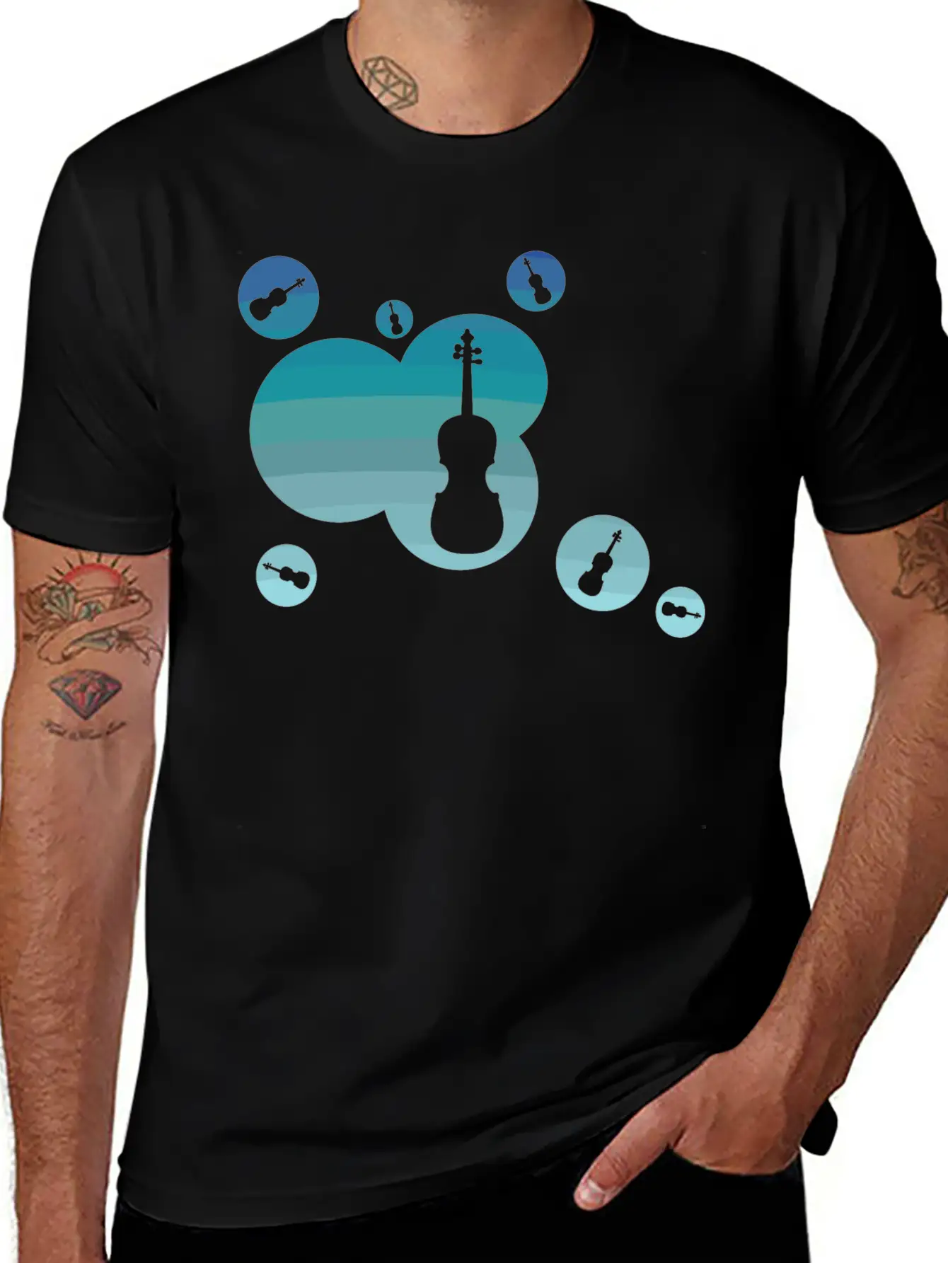 Violin Instrument Unisex Casual T-Shirt – Clean Design For Daily Comfort