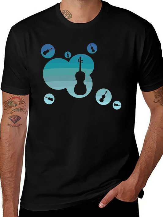 Violin Instrument Unisex Casual T-Shirt – Clean Design For Daily Comfort