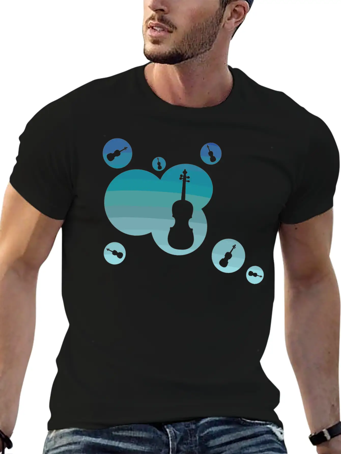 Violin Instrument Unisex Casual T-Shirt – Clean Design For Daily Comfort