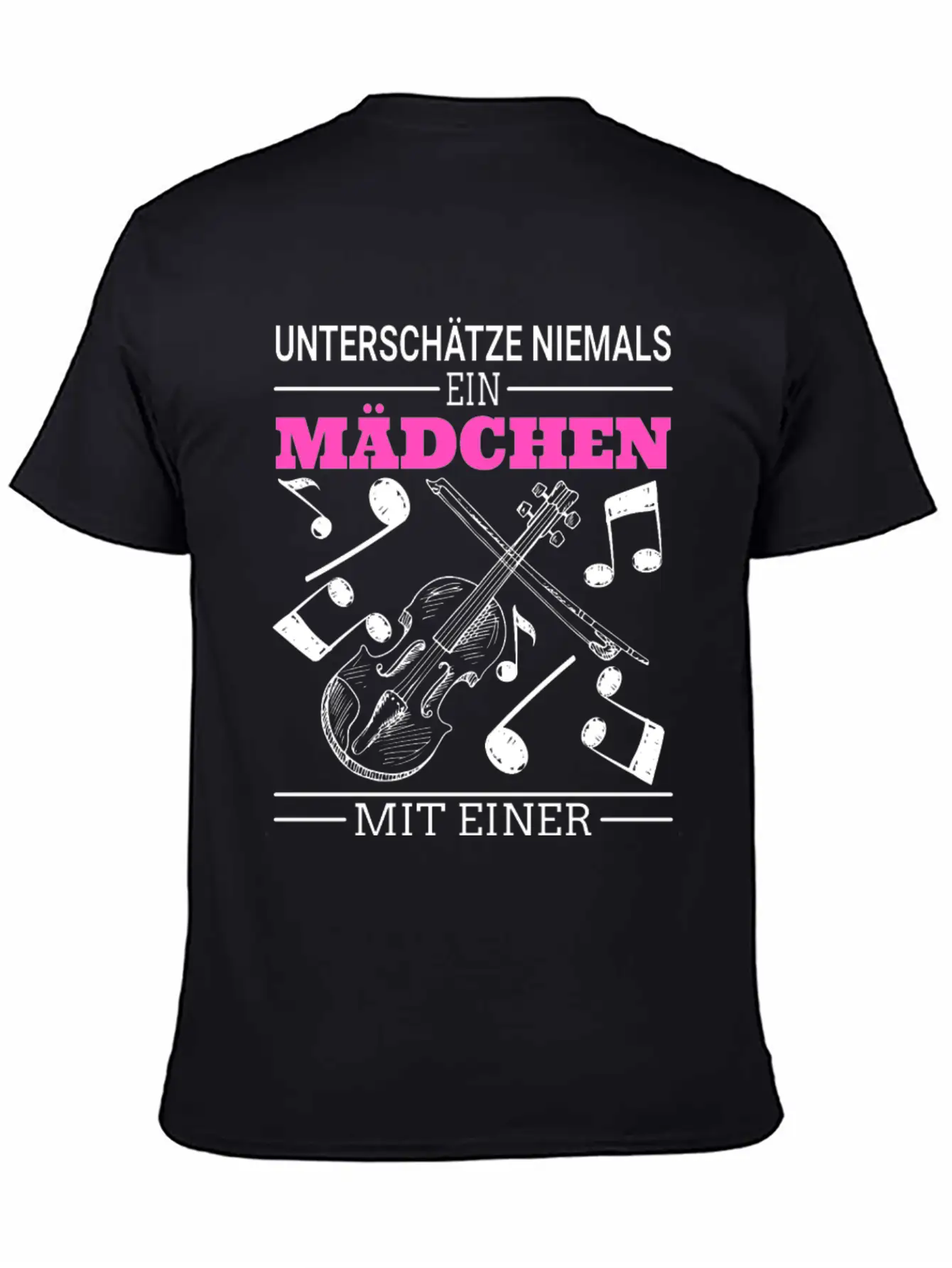 Violin Violin Girl Saying Unisex Casual T-Shirt – Clean Design For Daily Comfort