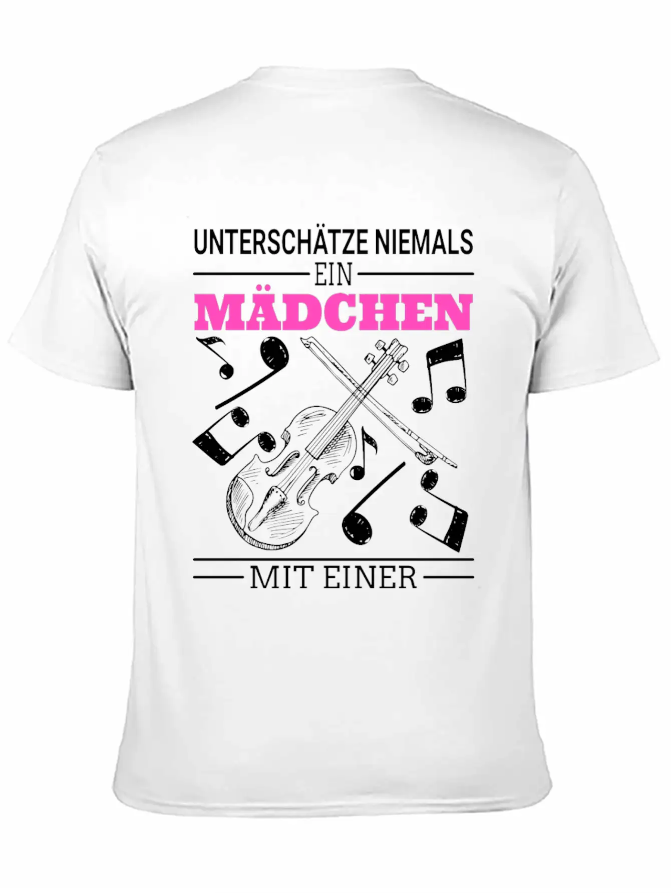 Violin Violin Girl Saying Unisex Casual T-Shirt – Clean Design For Daily Comfort