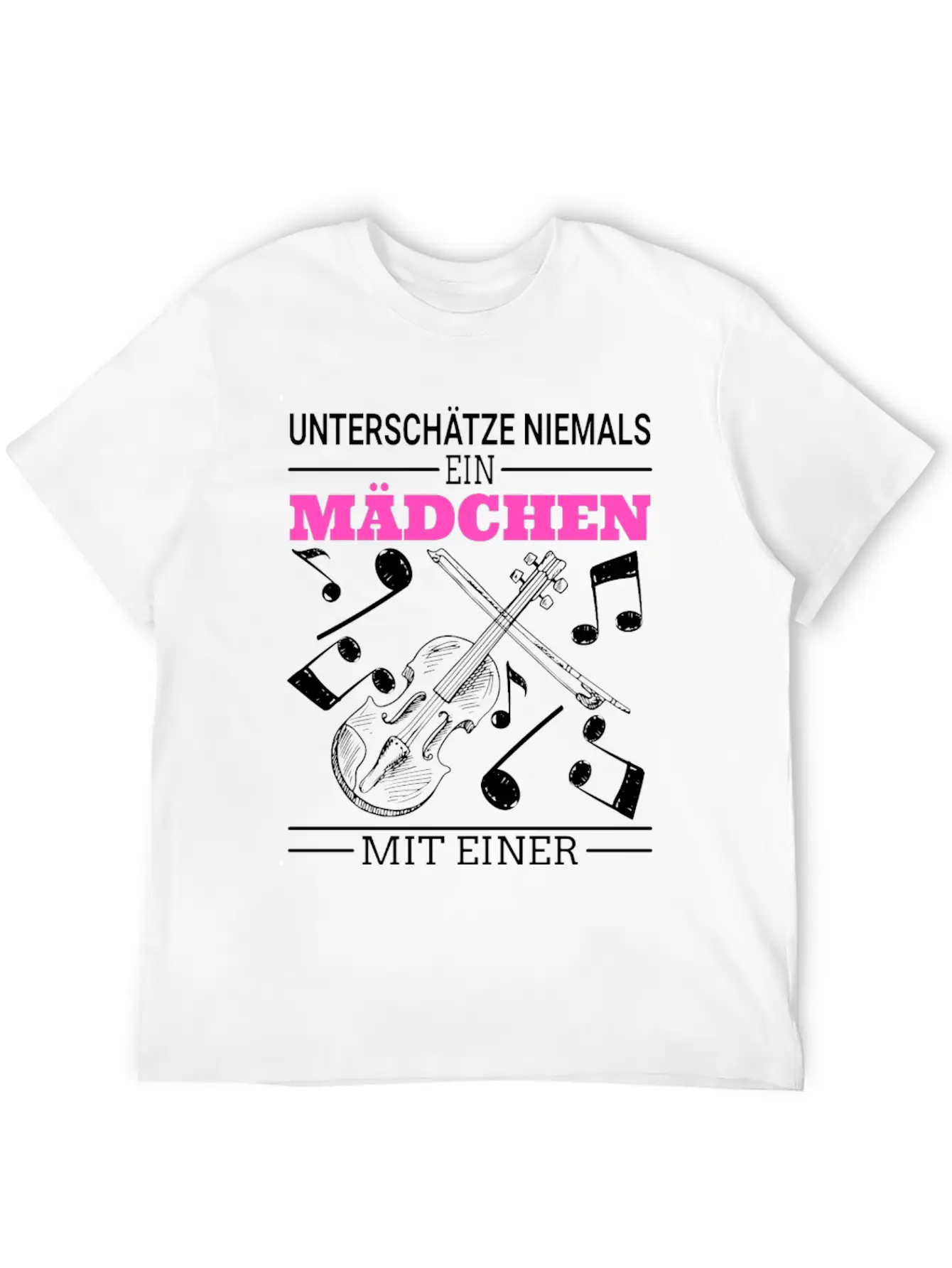 Violin Violin Girl Saying Unisex Casual T-Shirt – Clean Design For Daily Comfort