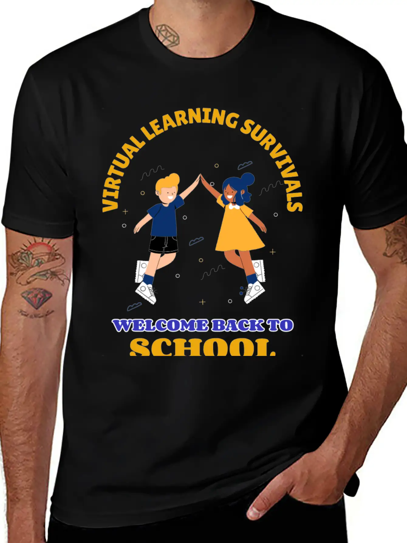 Virtual Learning Survivals Unisex Casual T-Shirt – Clean Design For Daily Comfort