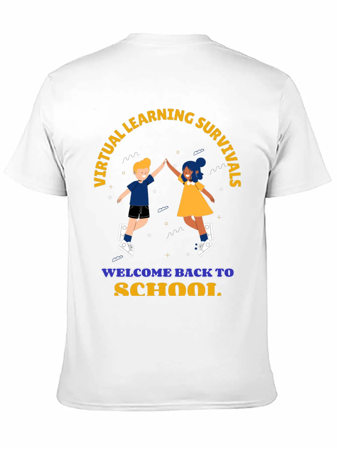 Virtual Learning Survivals Unisex Casual T-Shirt – Clean Design For Daily Comfort