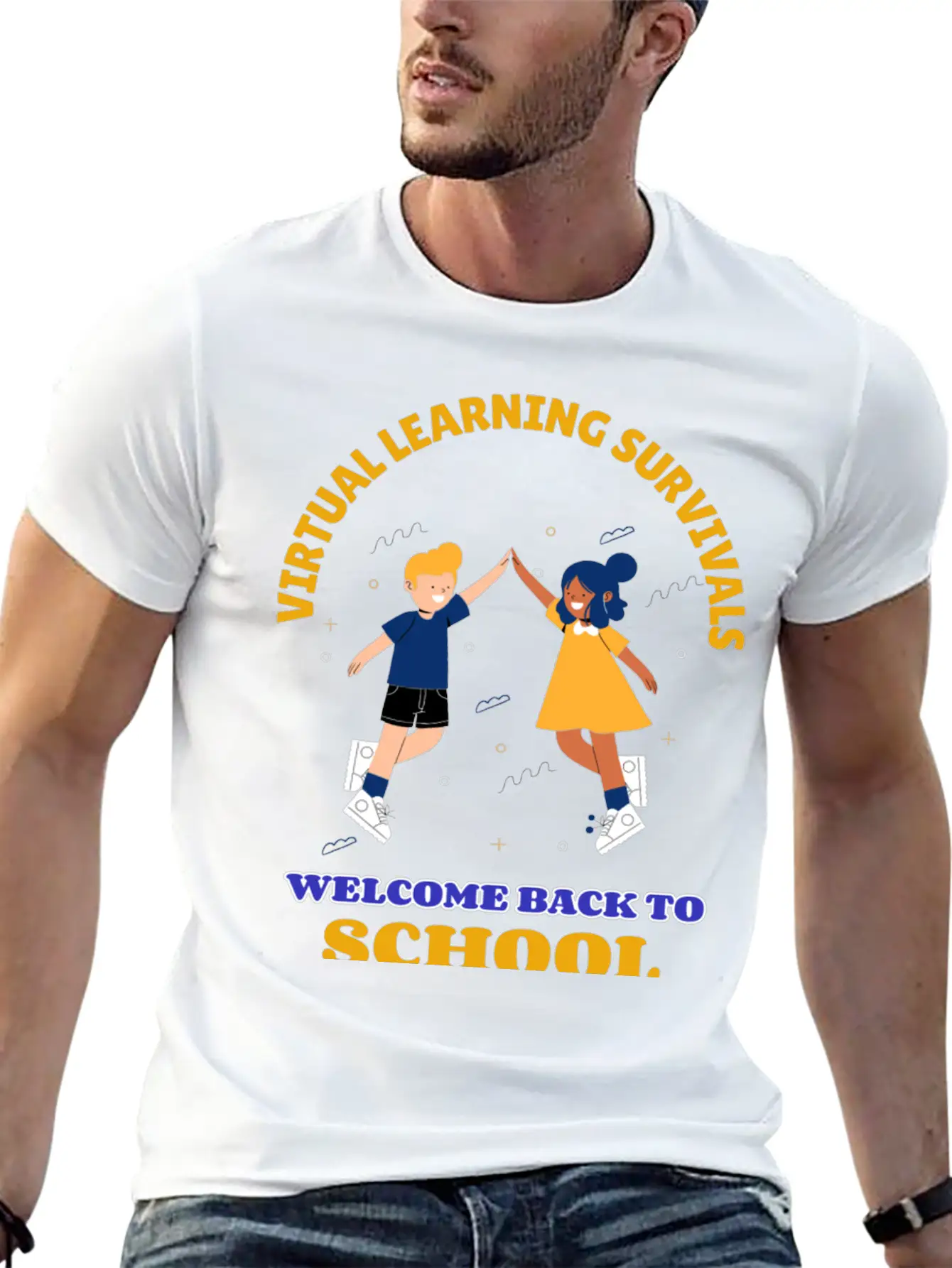 Virtual Learning Survivals Unisex Casual T-Shirt – Clean Design For Daily Comfort