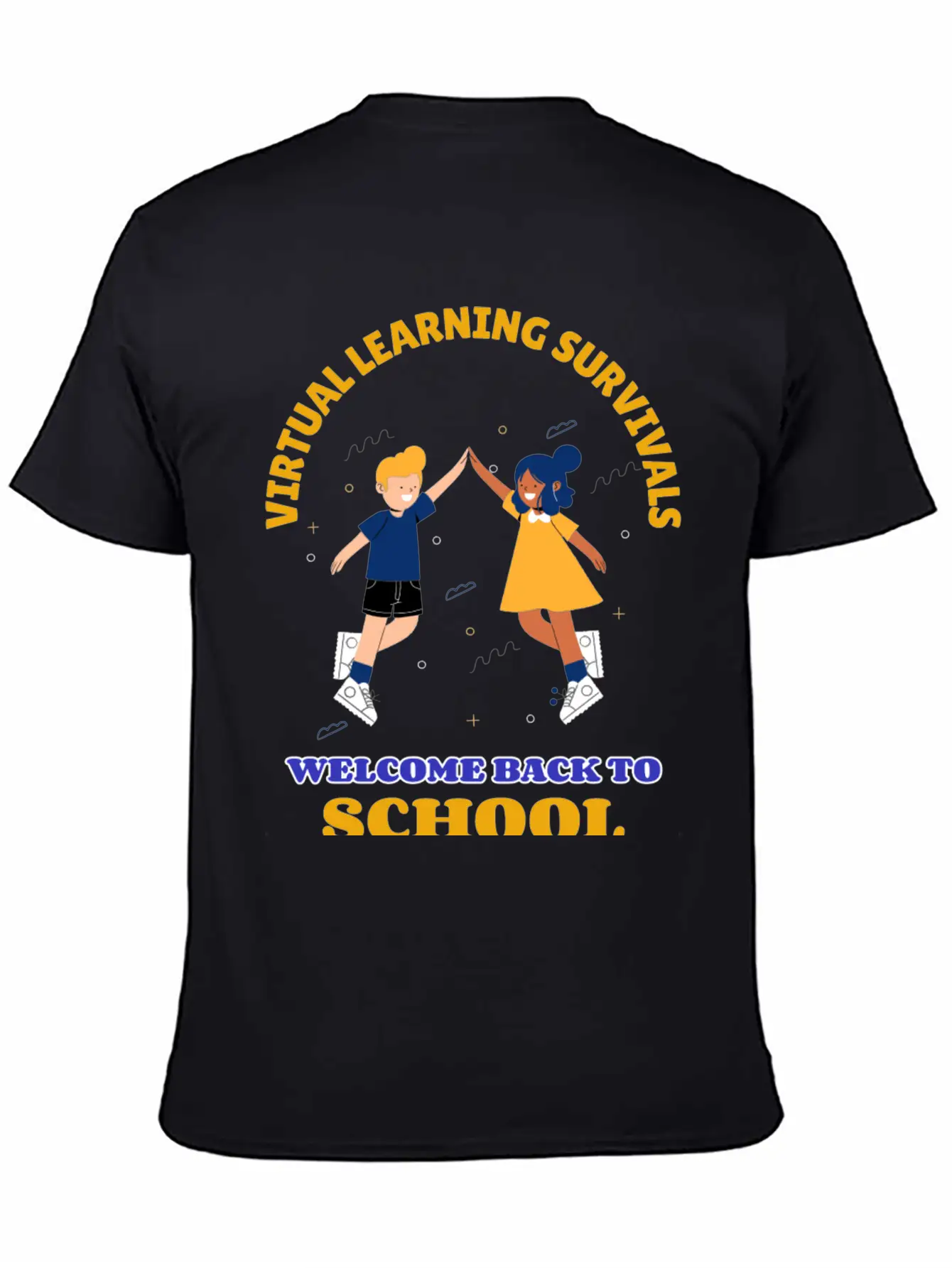 Virtual Learning Survivals Unisex Casual T-Shirt – Clean Design For Daily Comfort
