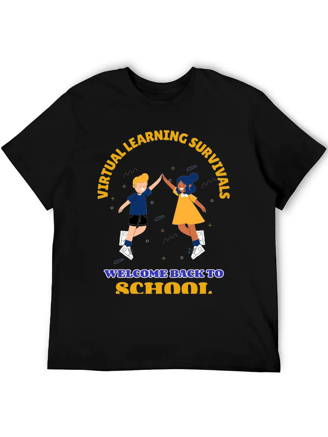 Virtual Learning Survivals Unisex Casual T-Shirt – Clean Design For Daily Comfort
