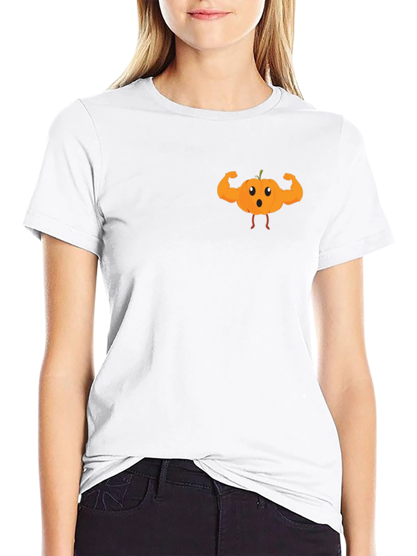 Funny Muscle Pumpkin T-Shirt - Halloween Apparel