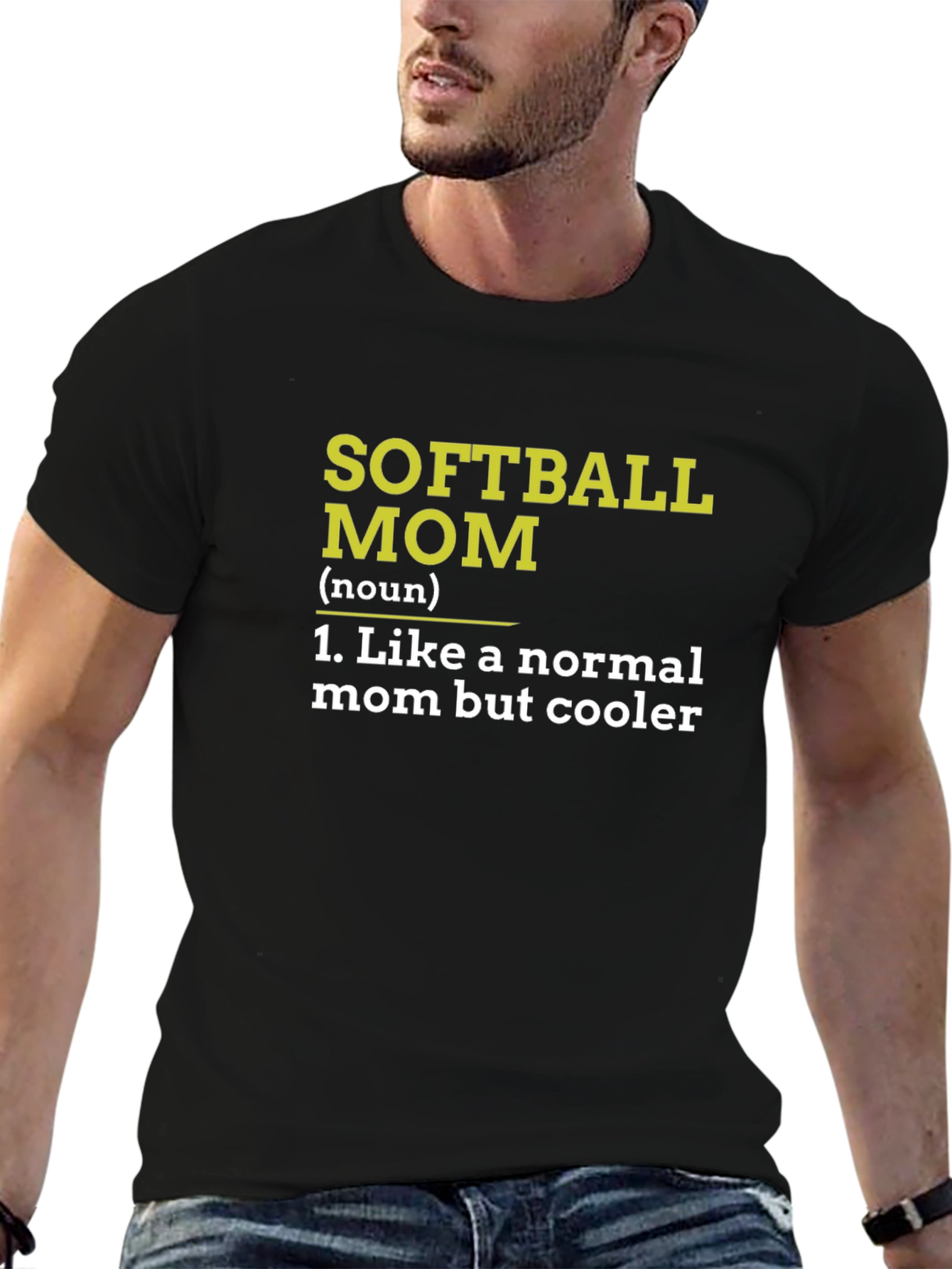 Softball Mom T-Shirt - Cooler Than Normal Mom!