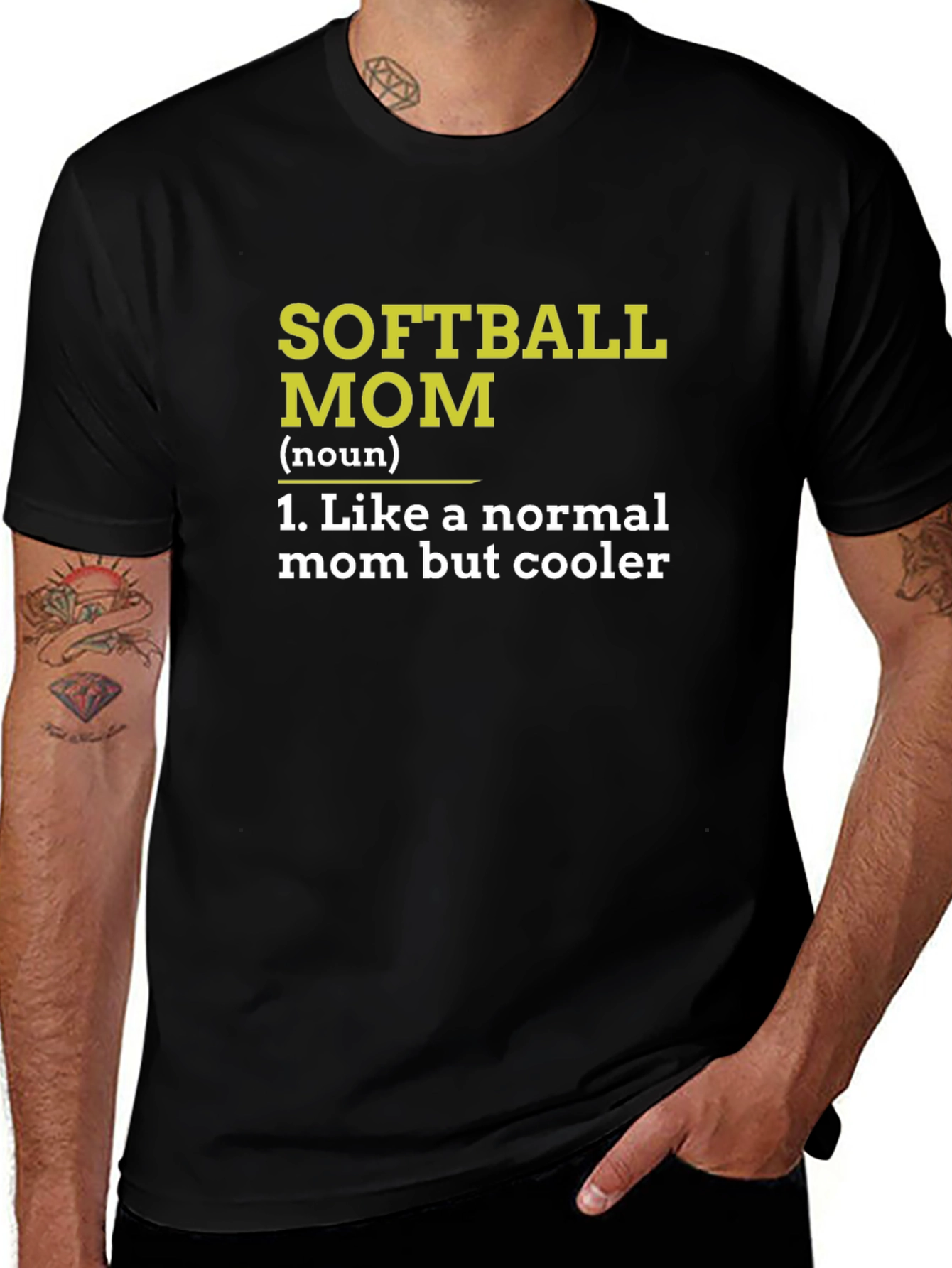 Softball Mom T-Shirt - Cooler Than Normal Mom!