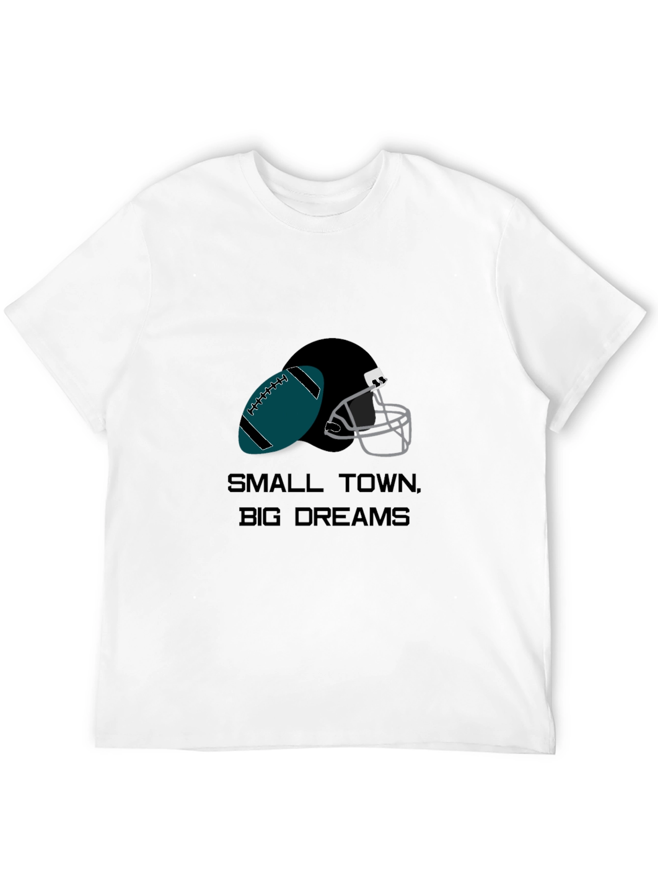 Small Town Big Dreams Football Graphic Tee