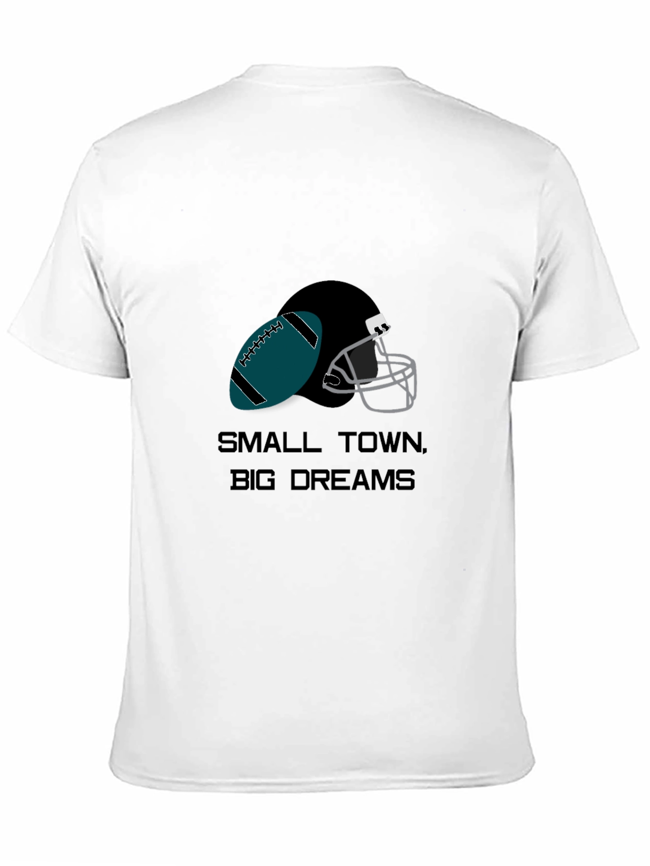 Small Town Big Dreams Football Graphic Tee