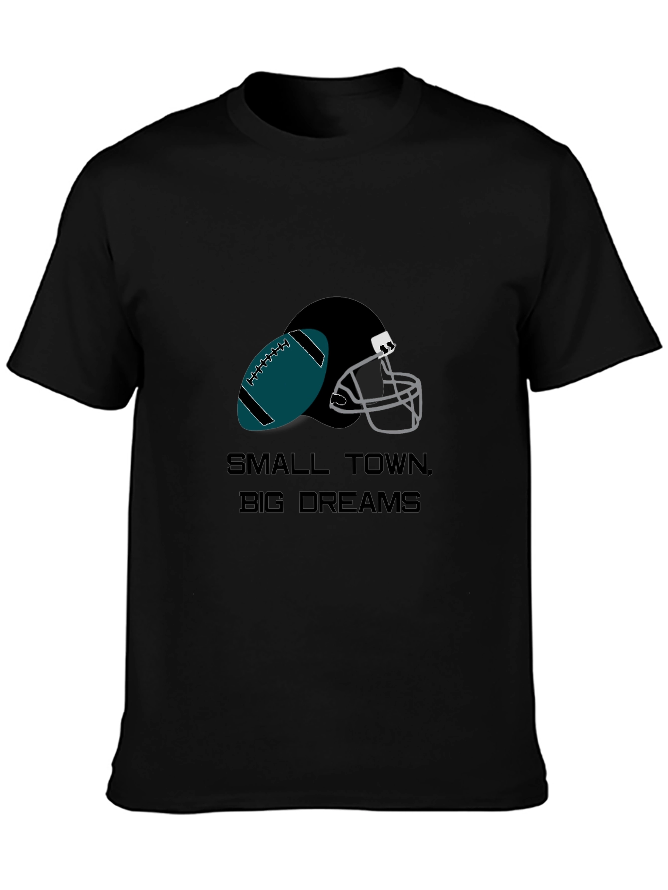 Small Town Big Dreams Football Graphic Tee