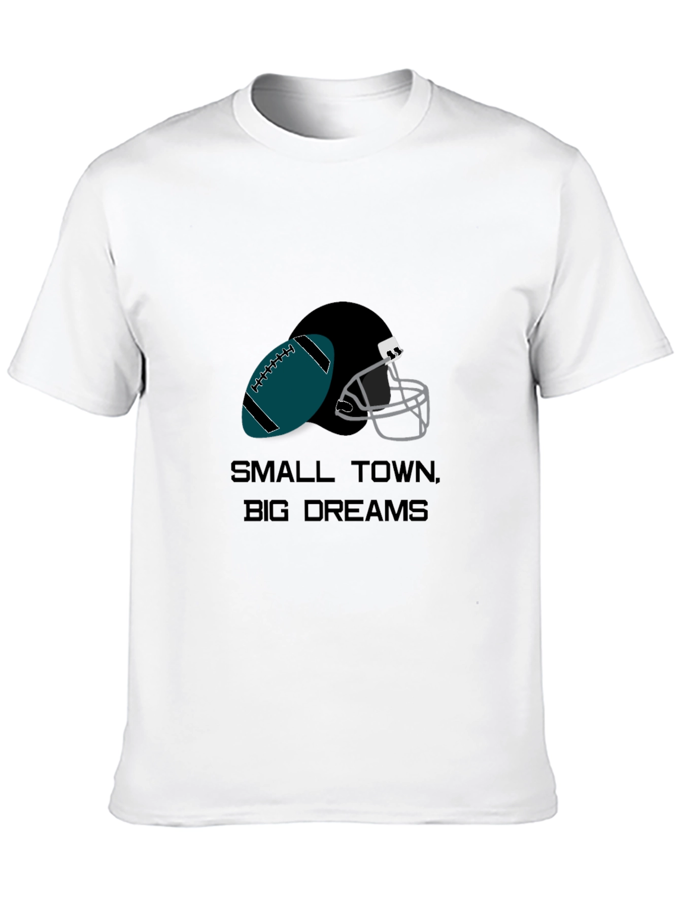 Small Town Big Dreams Football Graphic Tee