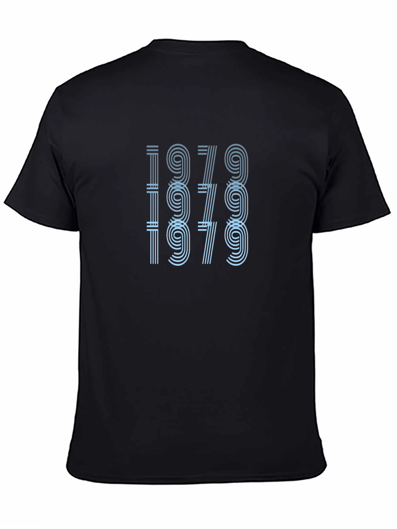 Retro 1979 Graphic T-Shirt - Black Crew Neck Tee
