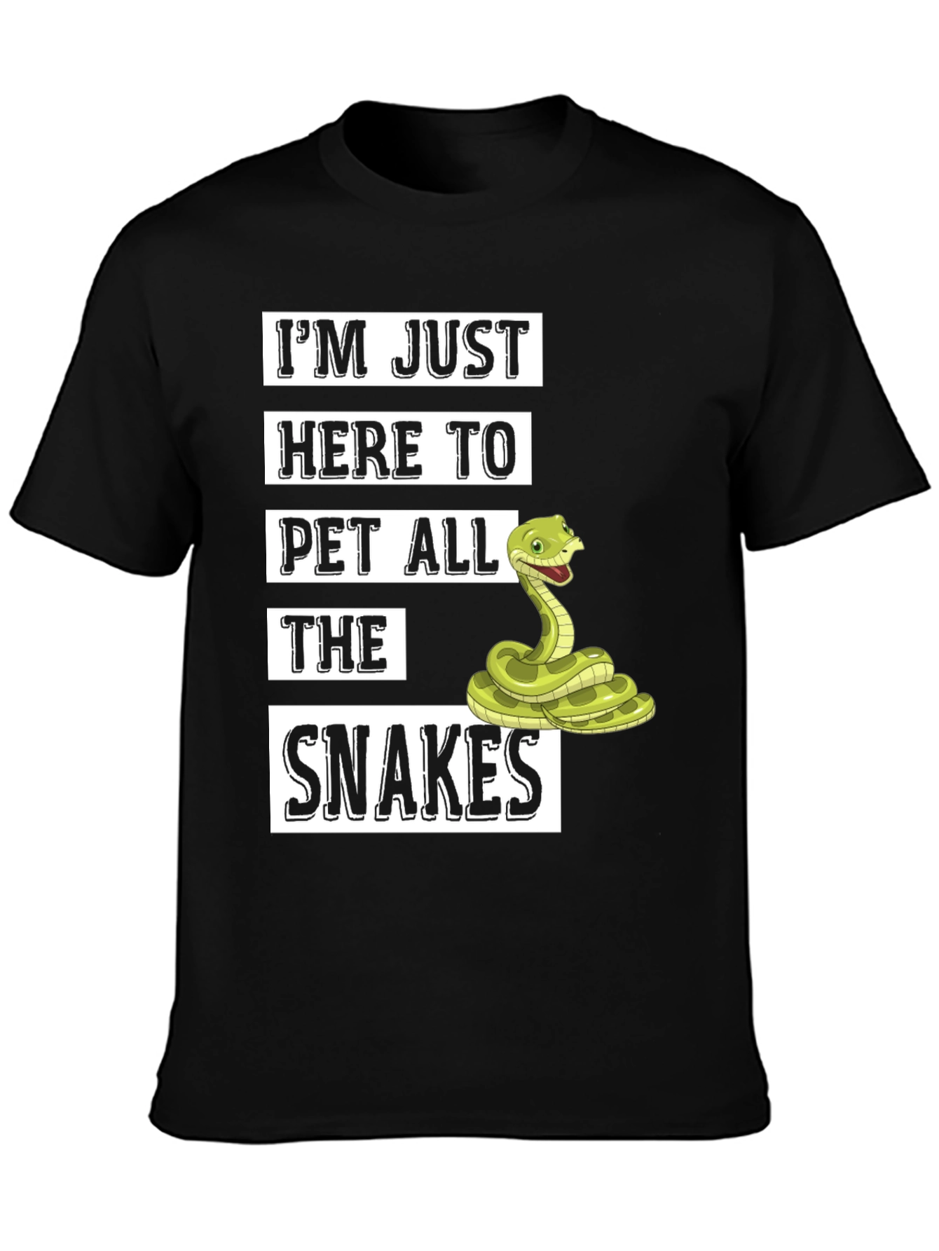 Im Just Here to Pet All The Snakes T-Shirt