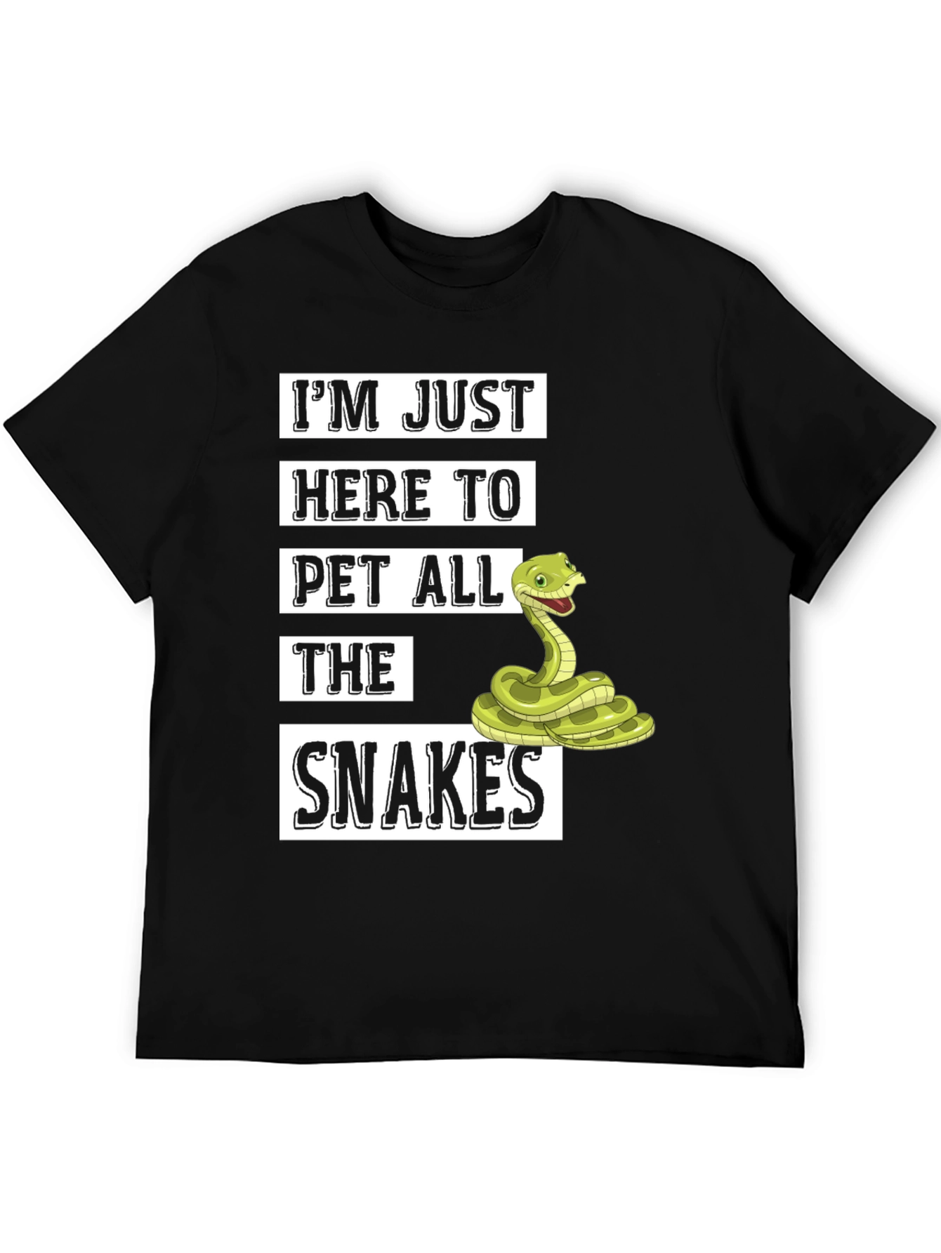 Im Just Here to Pet All The Snakes T-Shirt