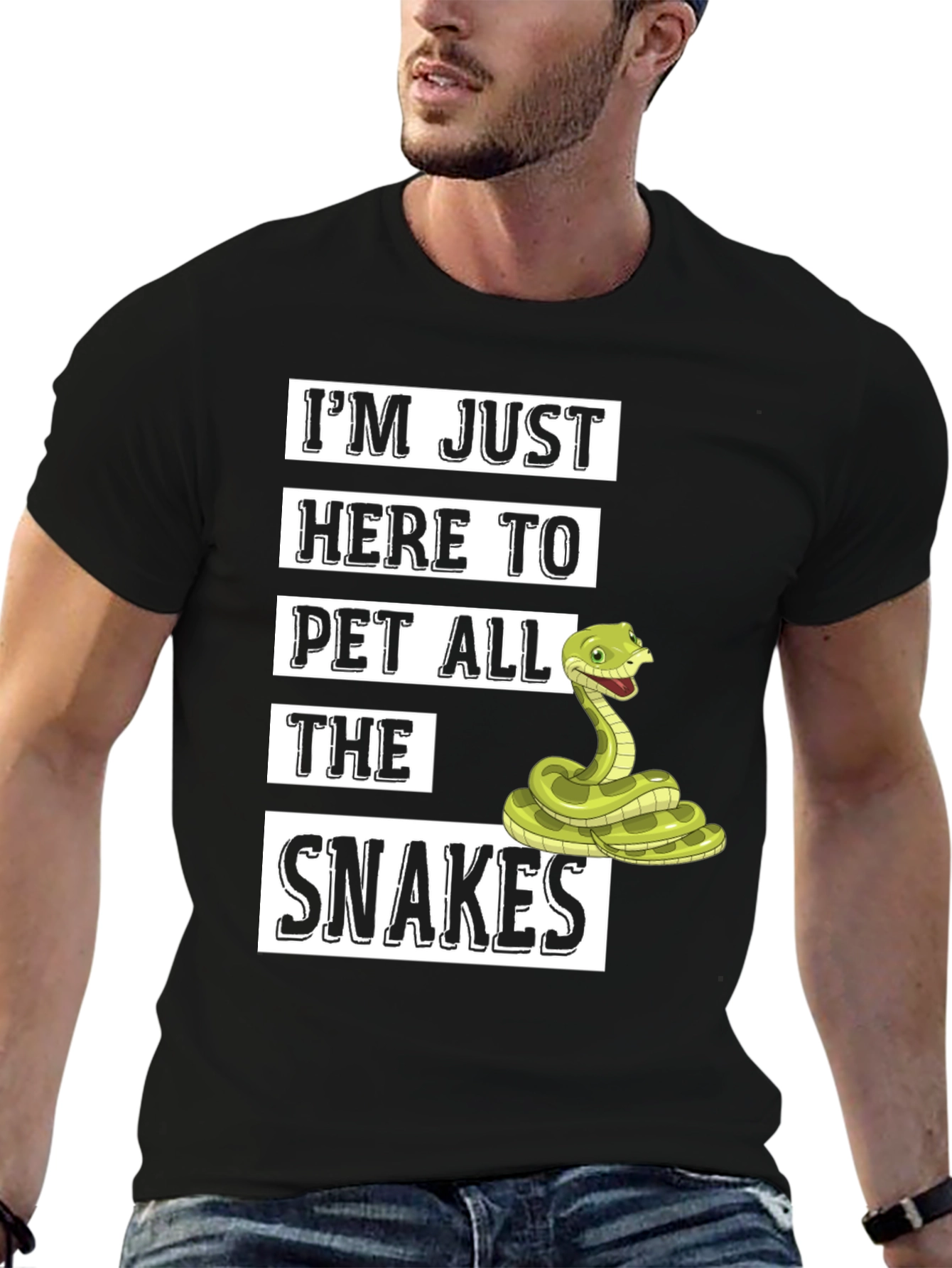 Im Just Here to Pet All The Snakes T-Shirt